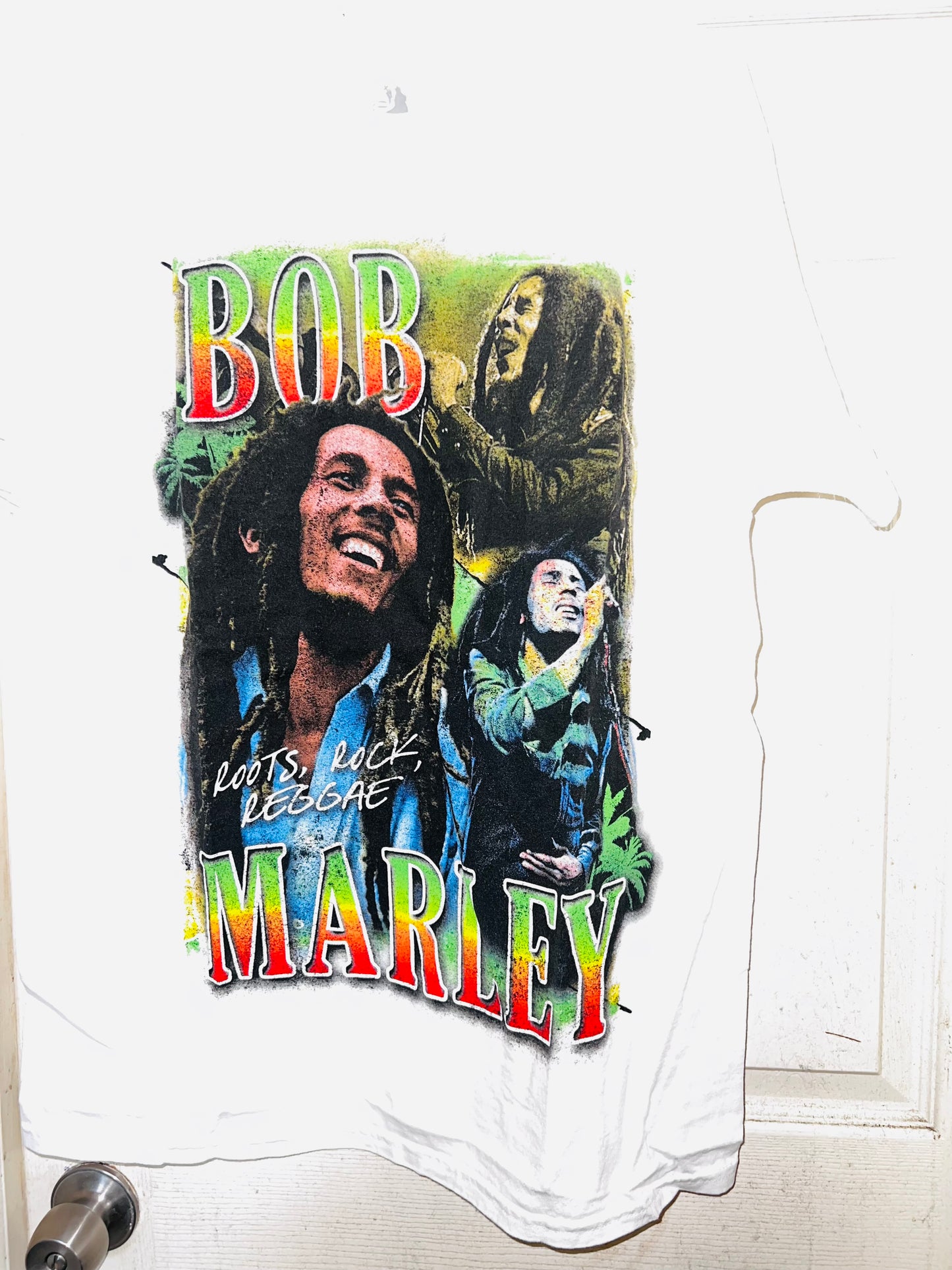 Bob Marley Oversized Distressed Tee