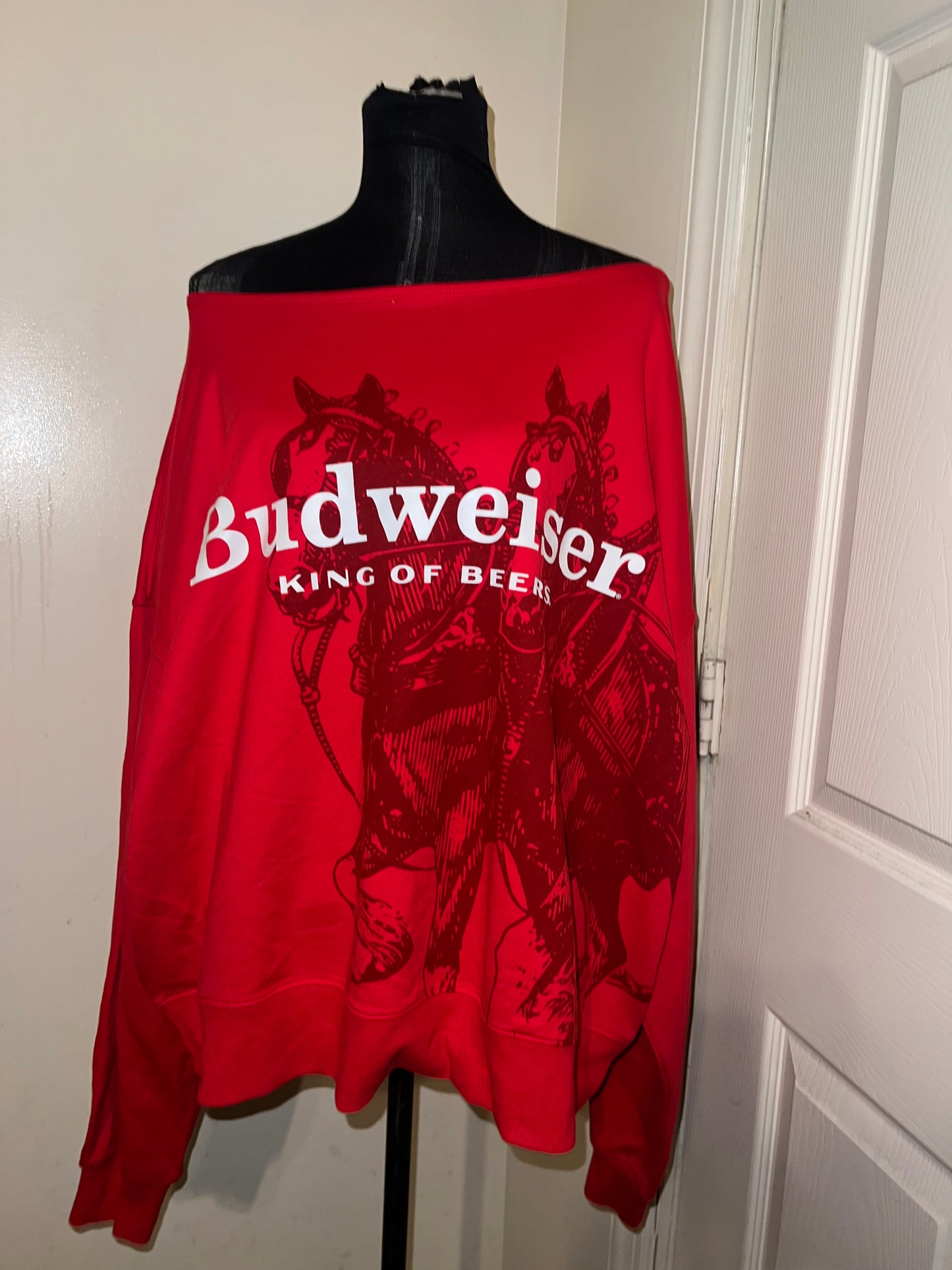 Budweiser Oversized Distressed OFTS Sweatshirt