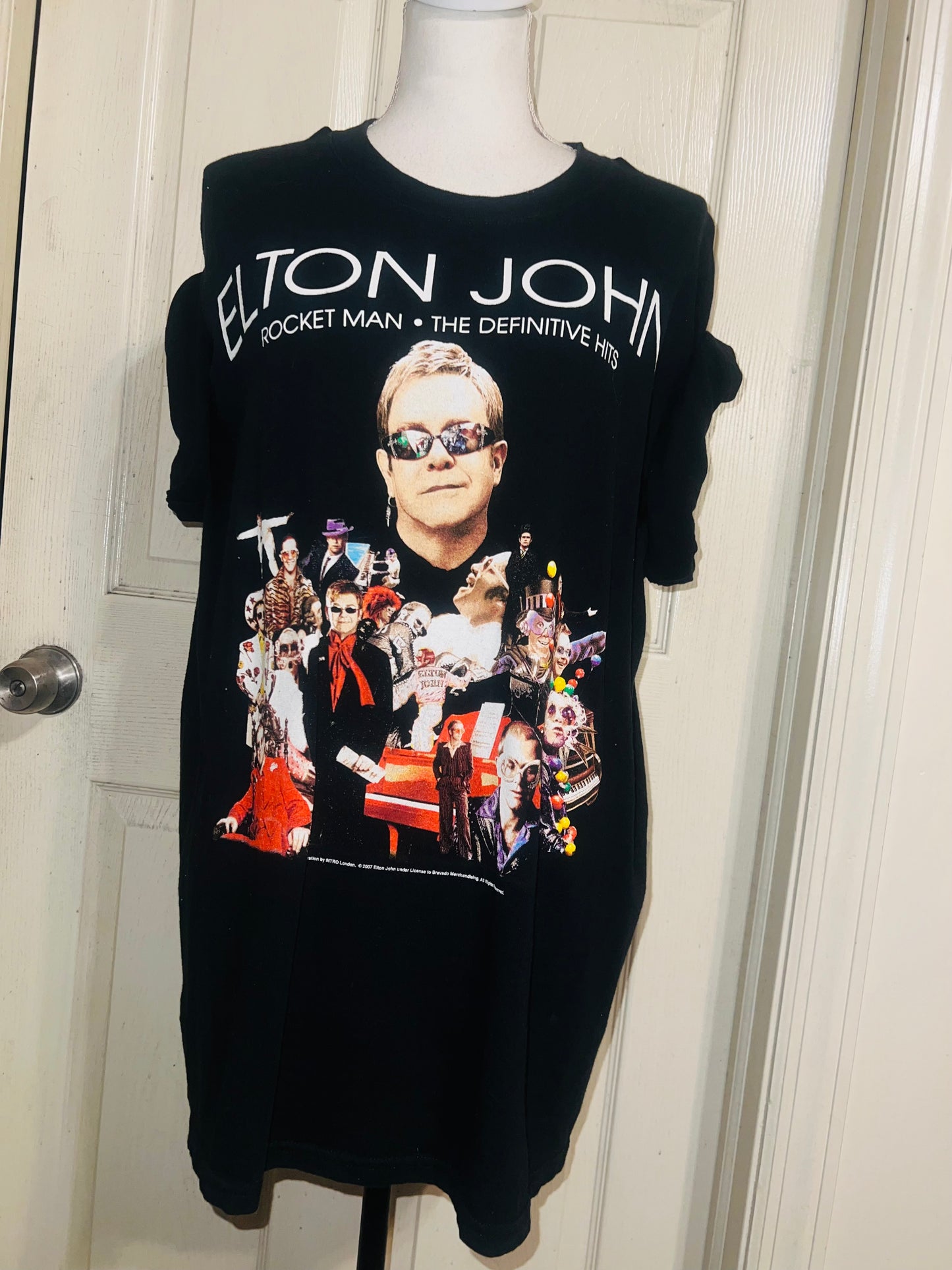 Elton John Vintage Double Sided Oversized Distressed Tee