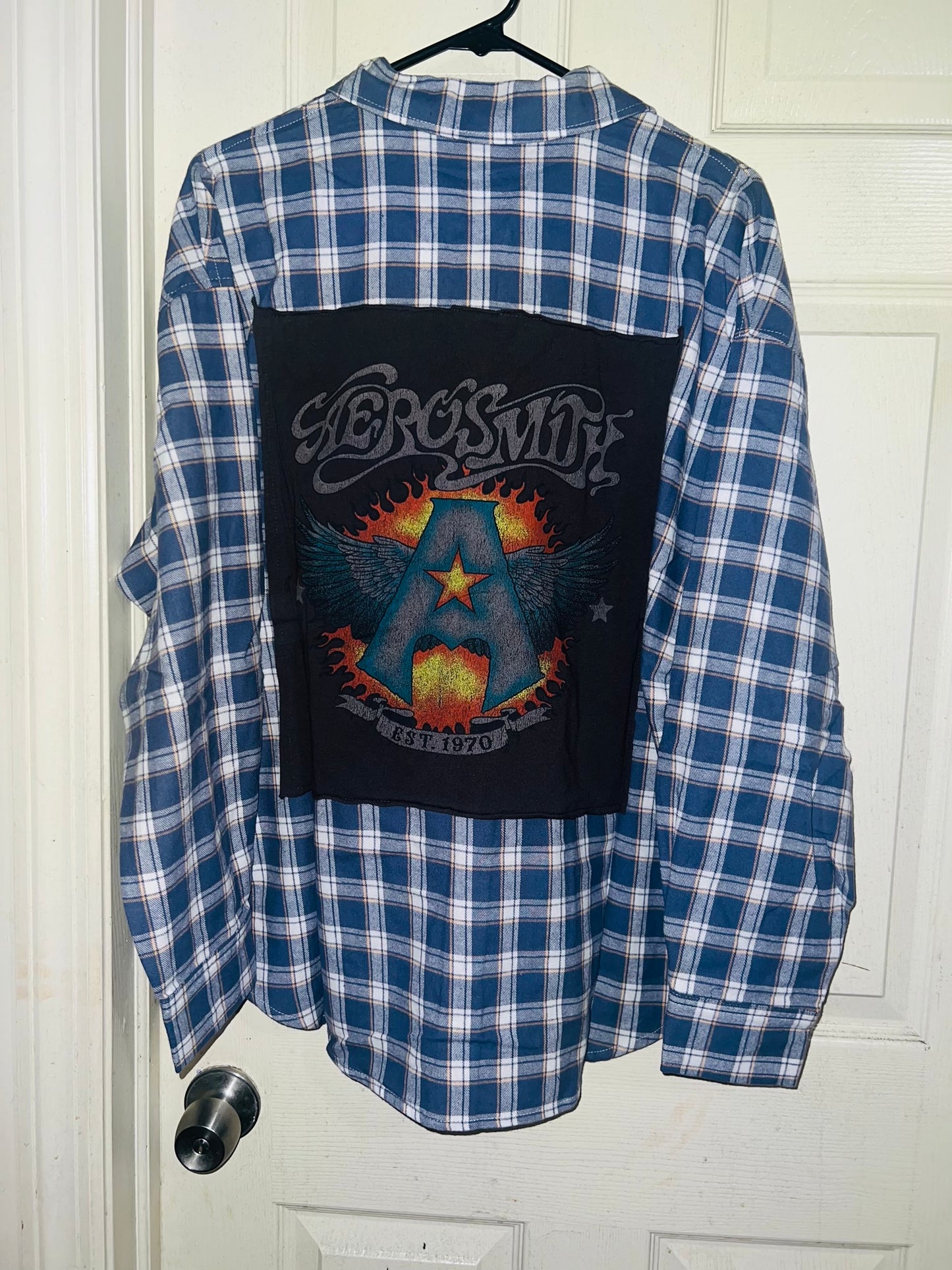 Aerosmith Oversized Flannel with a Backpatch