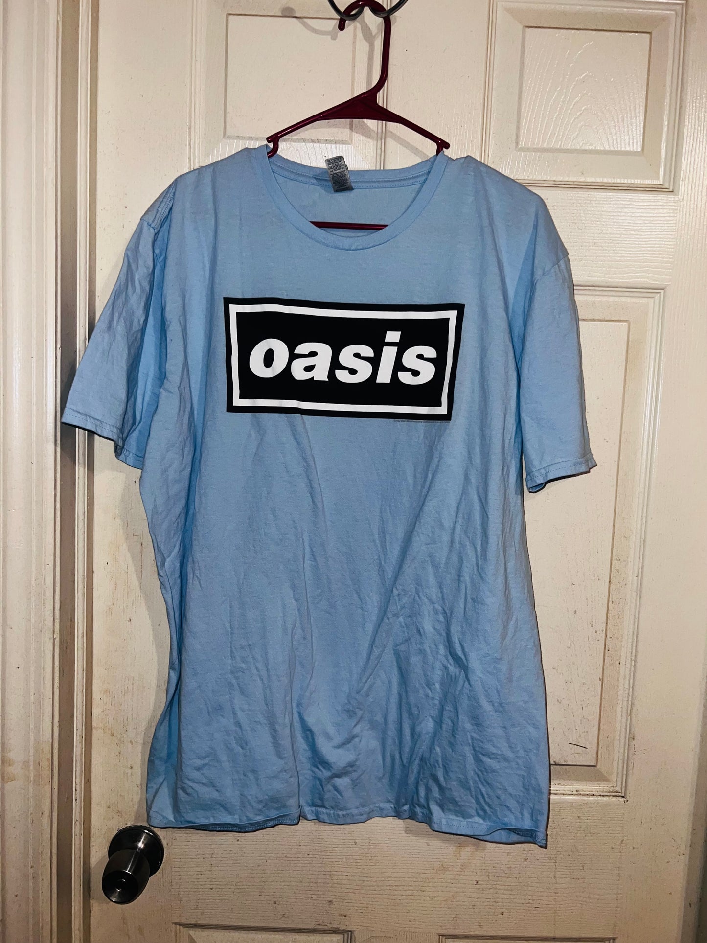 Oasis Vintage Oversized Distressed Tee