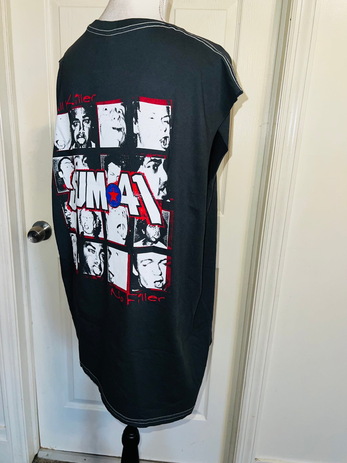 Sum 41 Double Sided Oversized Distressed Tank