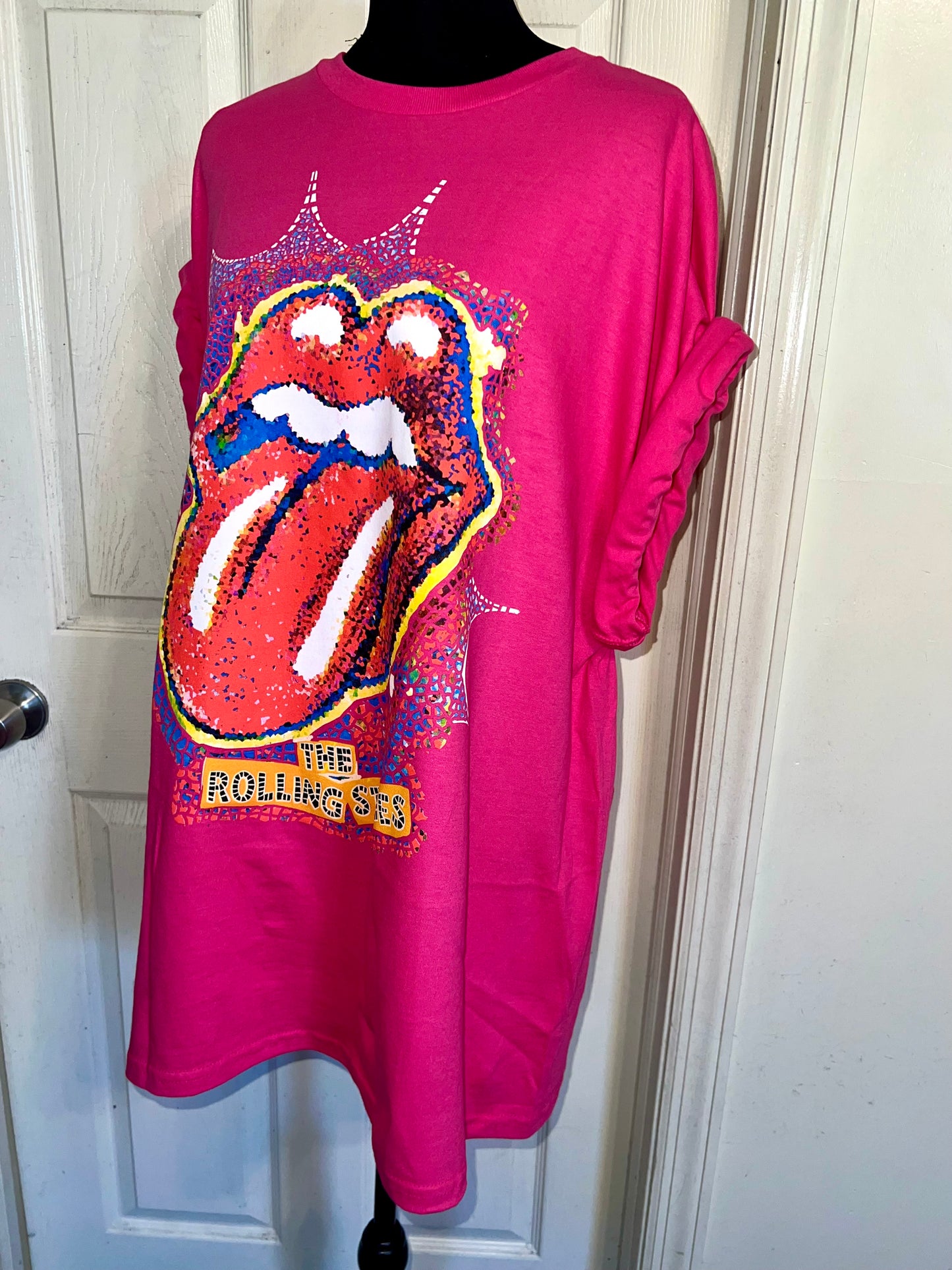 Rolling Stones Oversized Distressed Tee