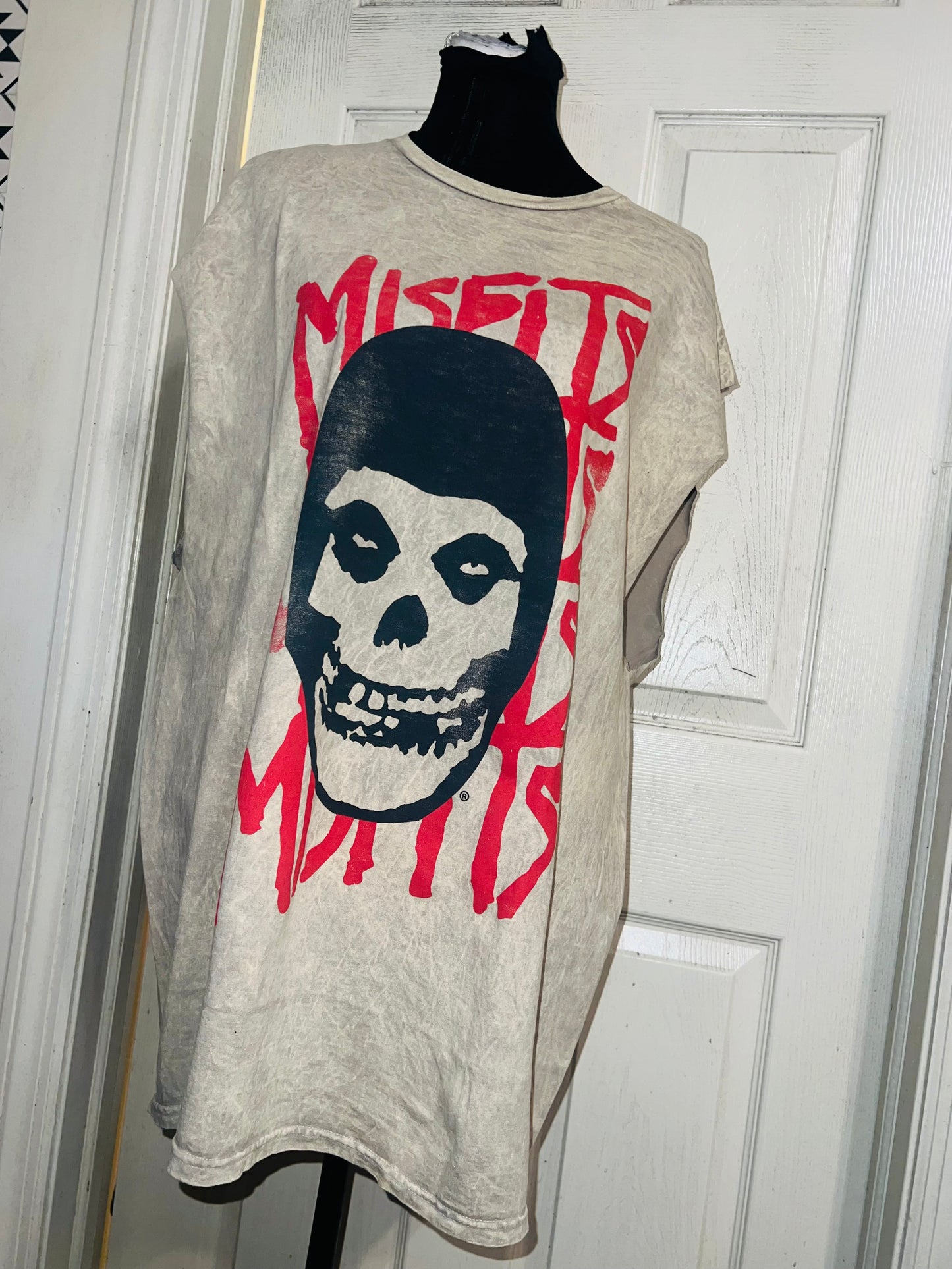 Misfits Oversized Distressed Muscle Tank
