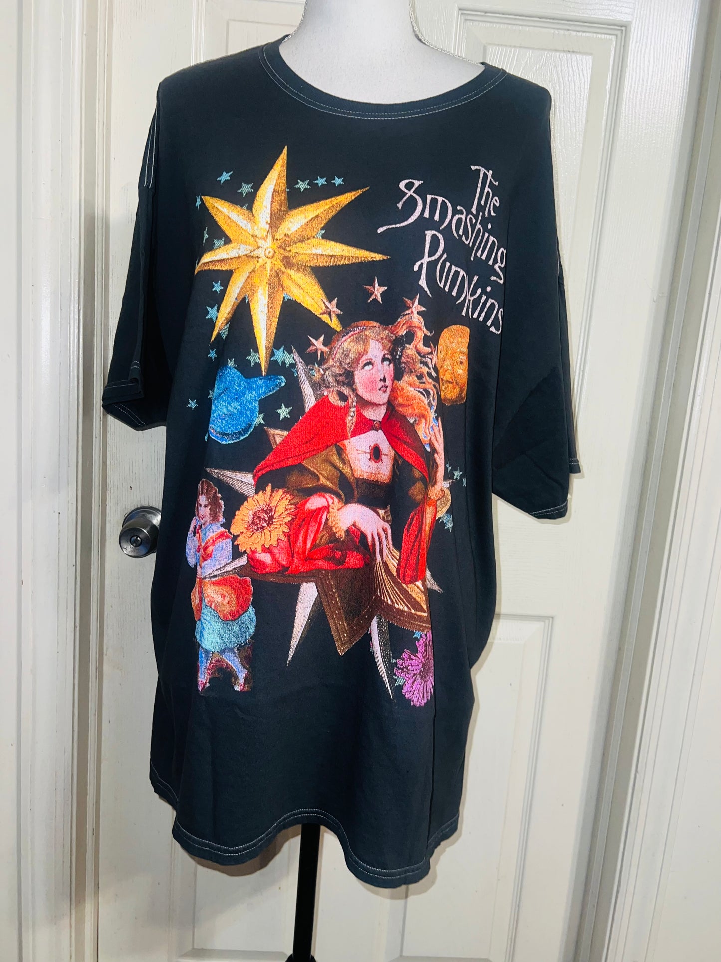 The Smashing Pumpkins Oversized Distressed Tee
