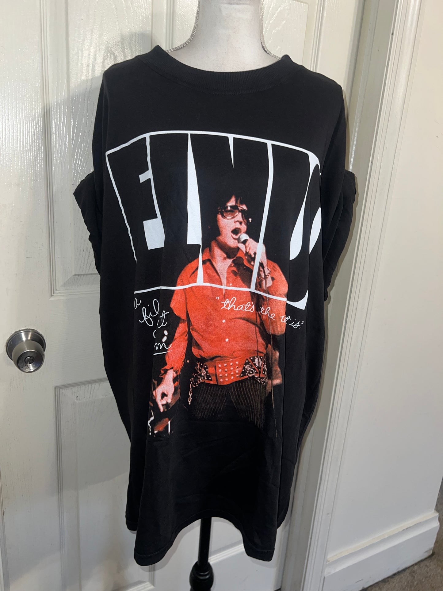 Elvis Oversized Distressed Tee