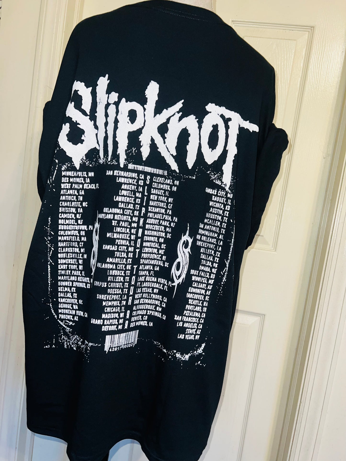 Slipknot Double Sided Oversized Distressed Tee