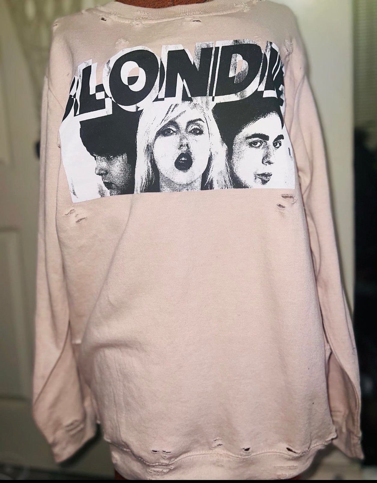 Blondie Oversized Distressed Sweatshirt