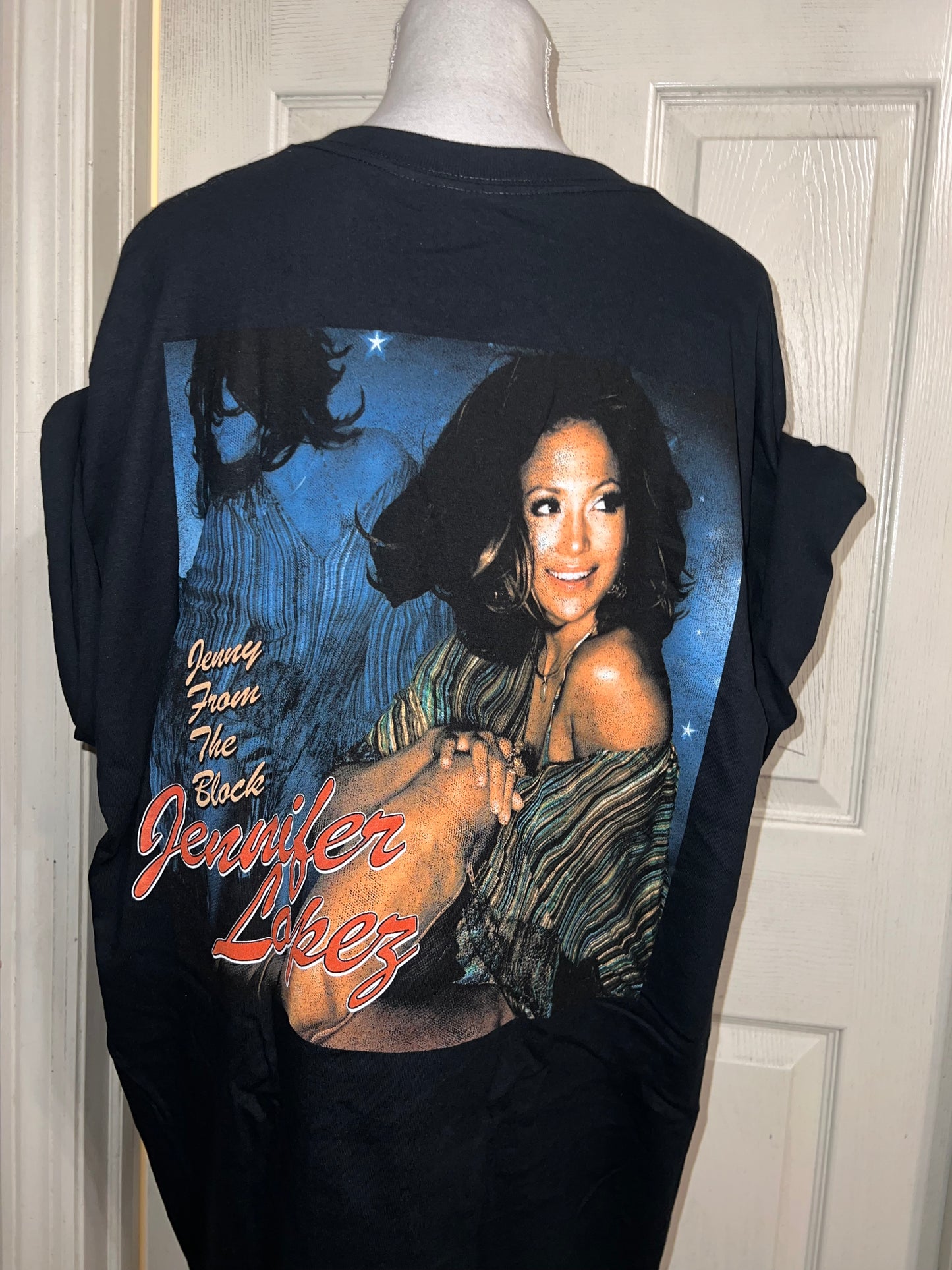 Jennifer Lopez Double Sided Vintage Style Distressed Tee