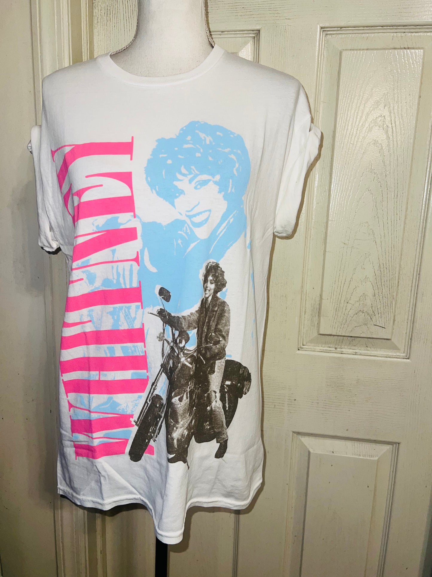 Whitney Houston Oversized Distressed Tee