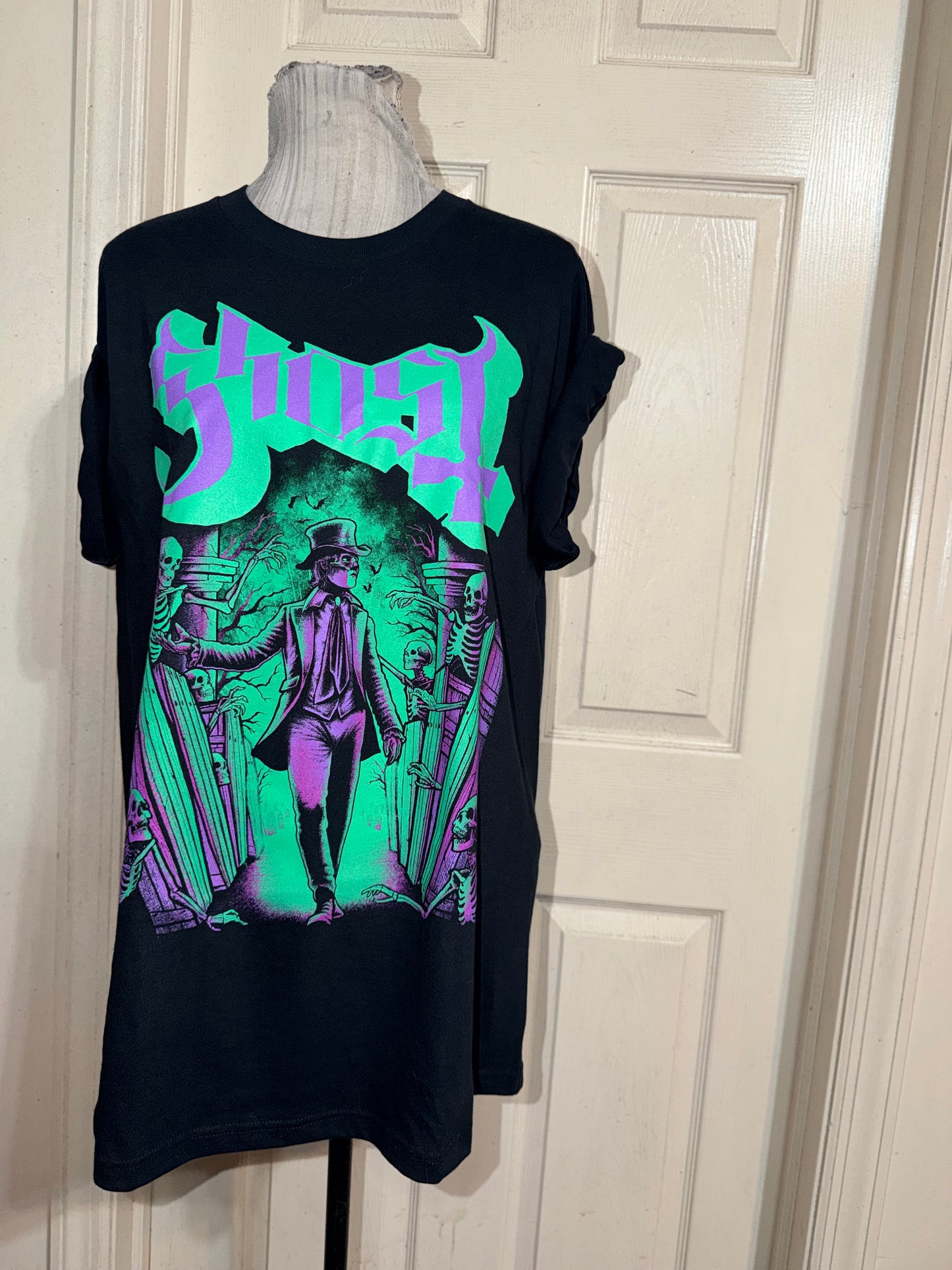 Ghost Oversized Distressed Tee