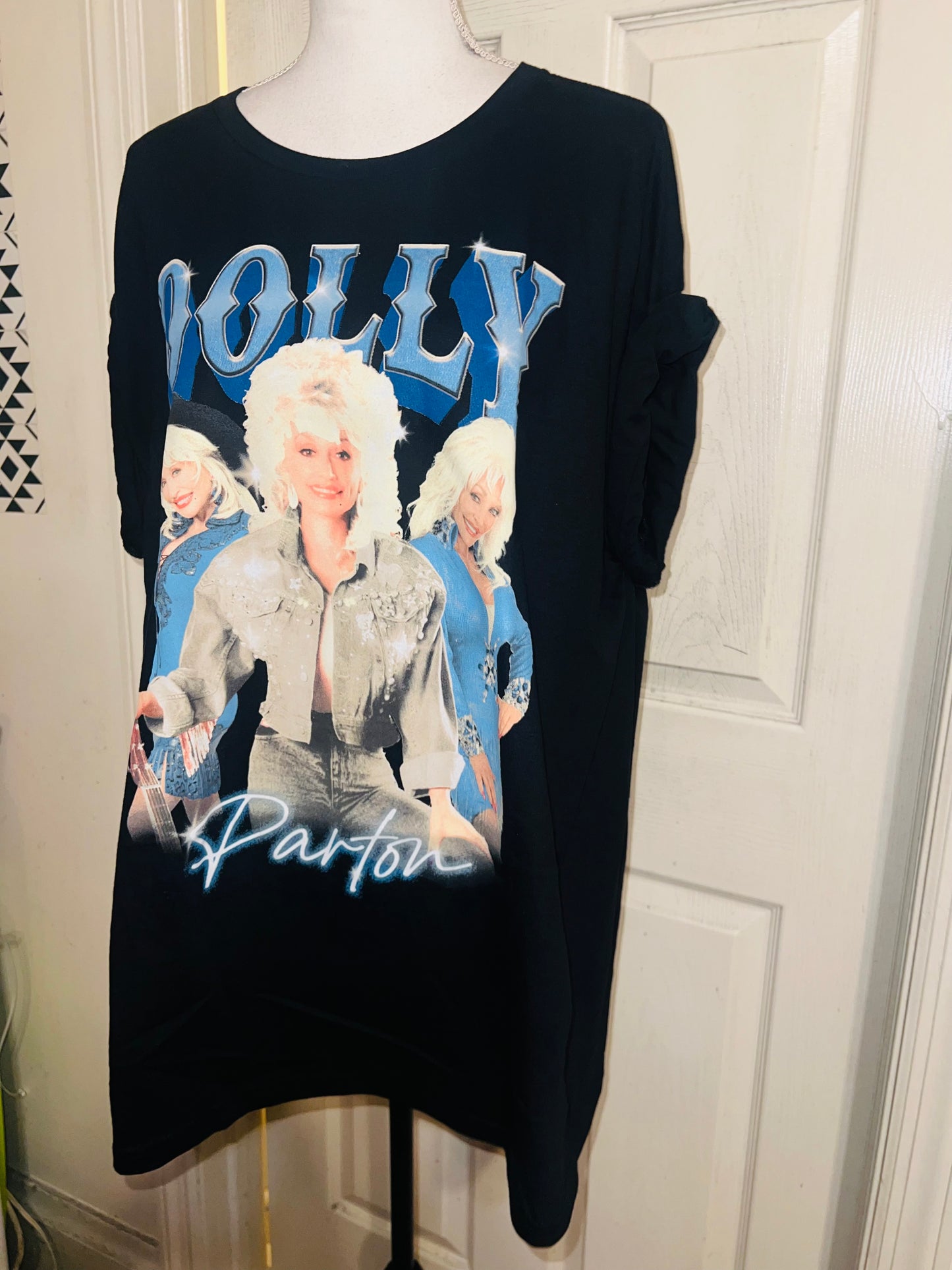 Dolly Parton Oversized Distressed Tee