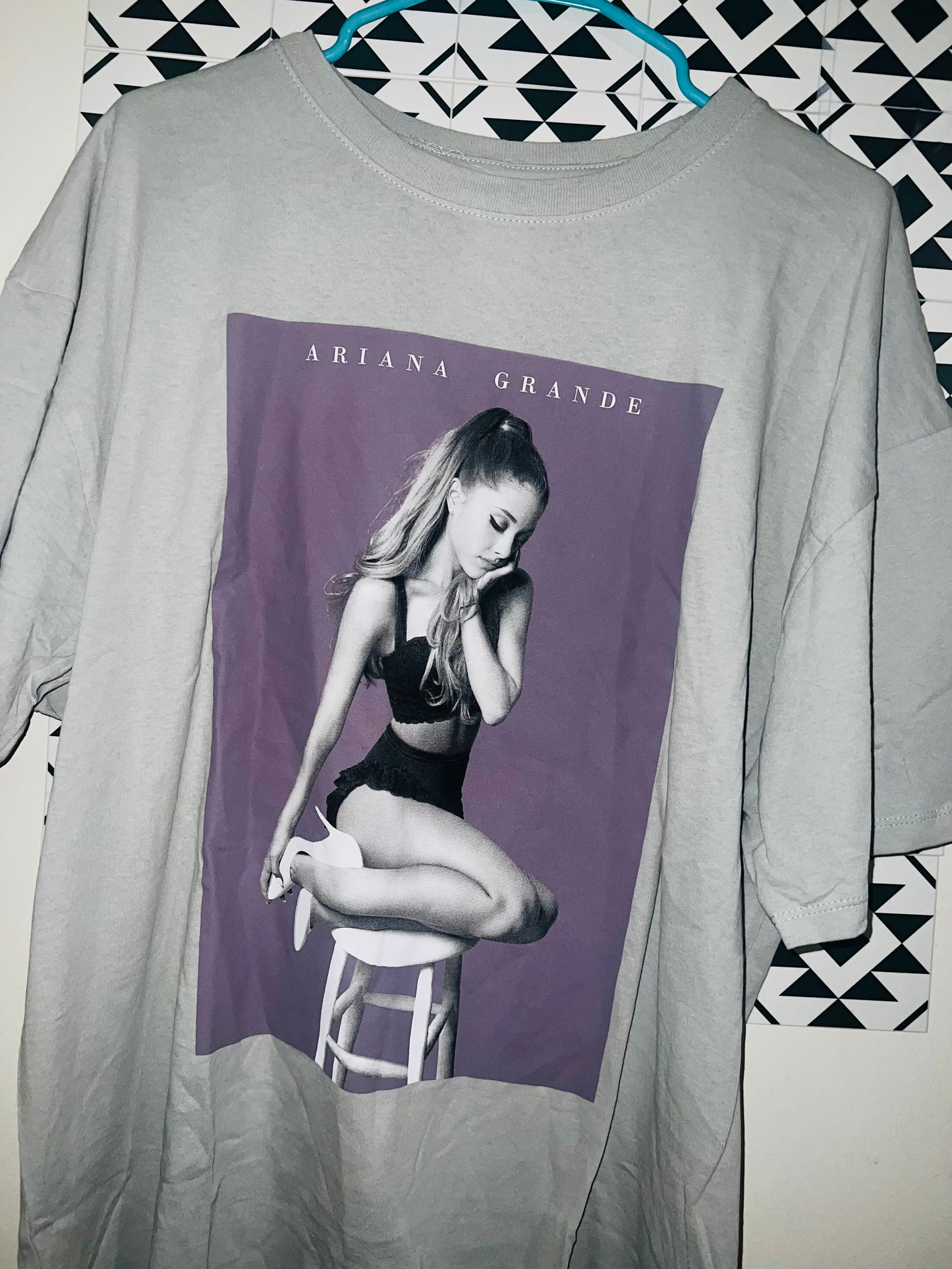 Ariana Grande Oversized Distressed Tee