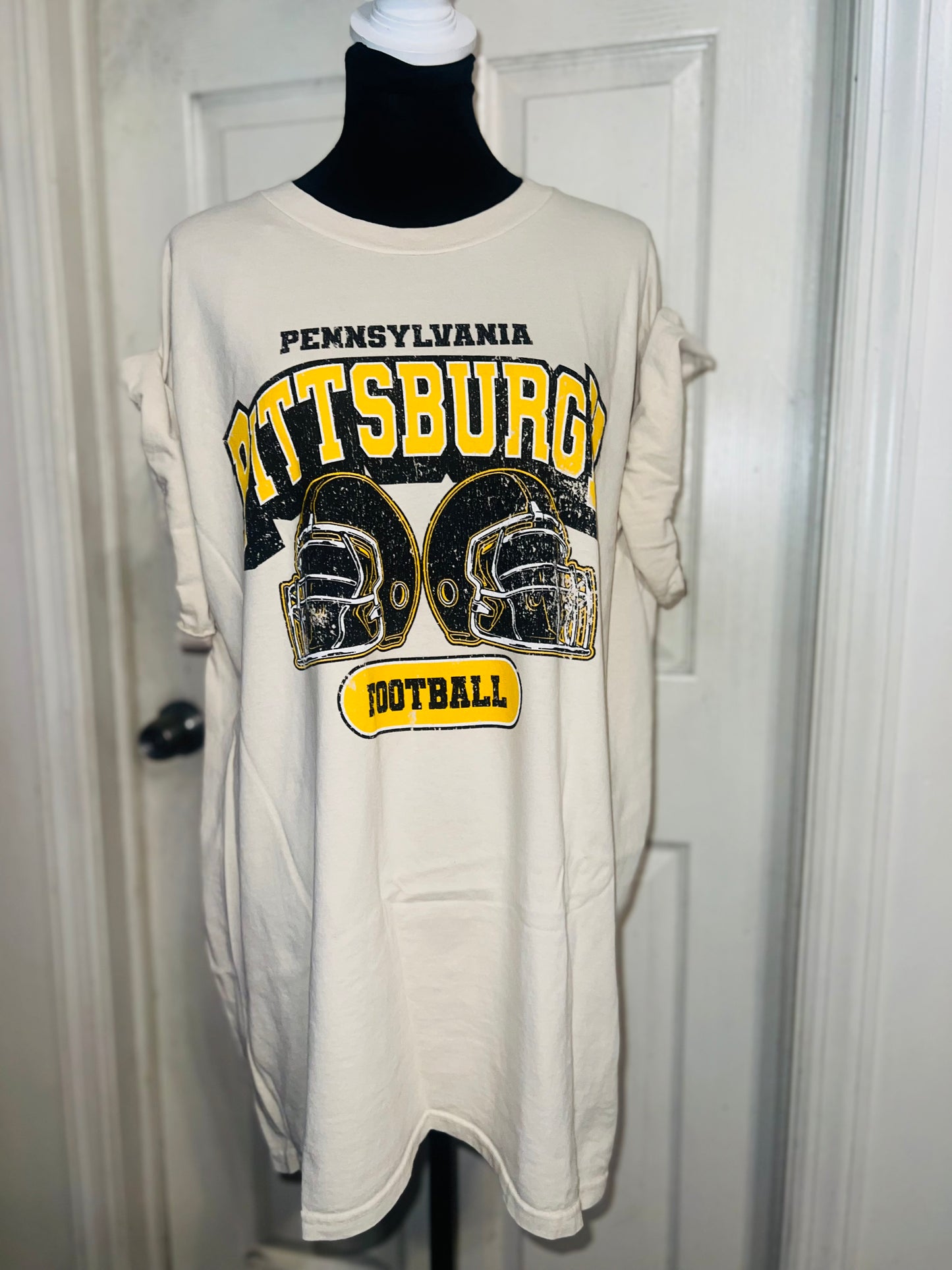 Pittsburgh Steelers Oversized Distressed Tee