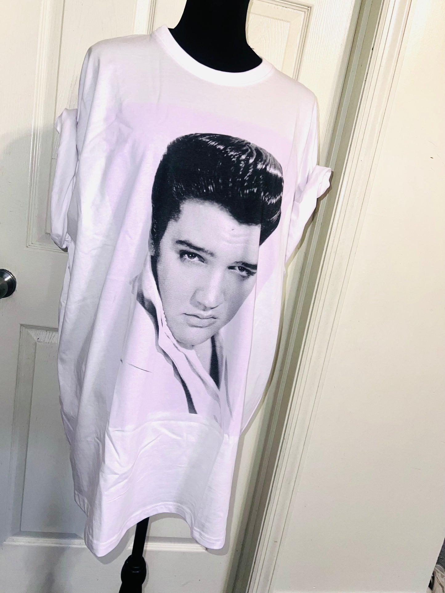 Elvis Oversized Distressed Tee