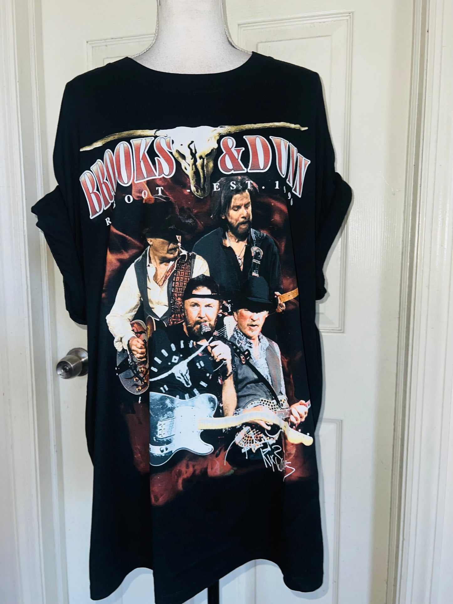 Brooks & Dunn Oversized Distressed Tee