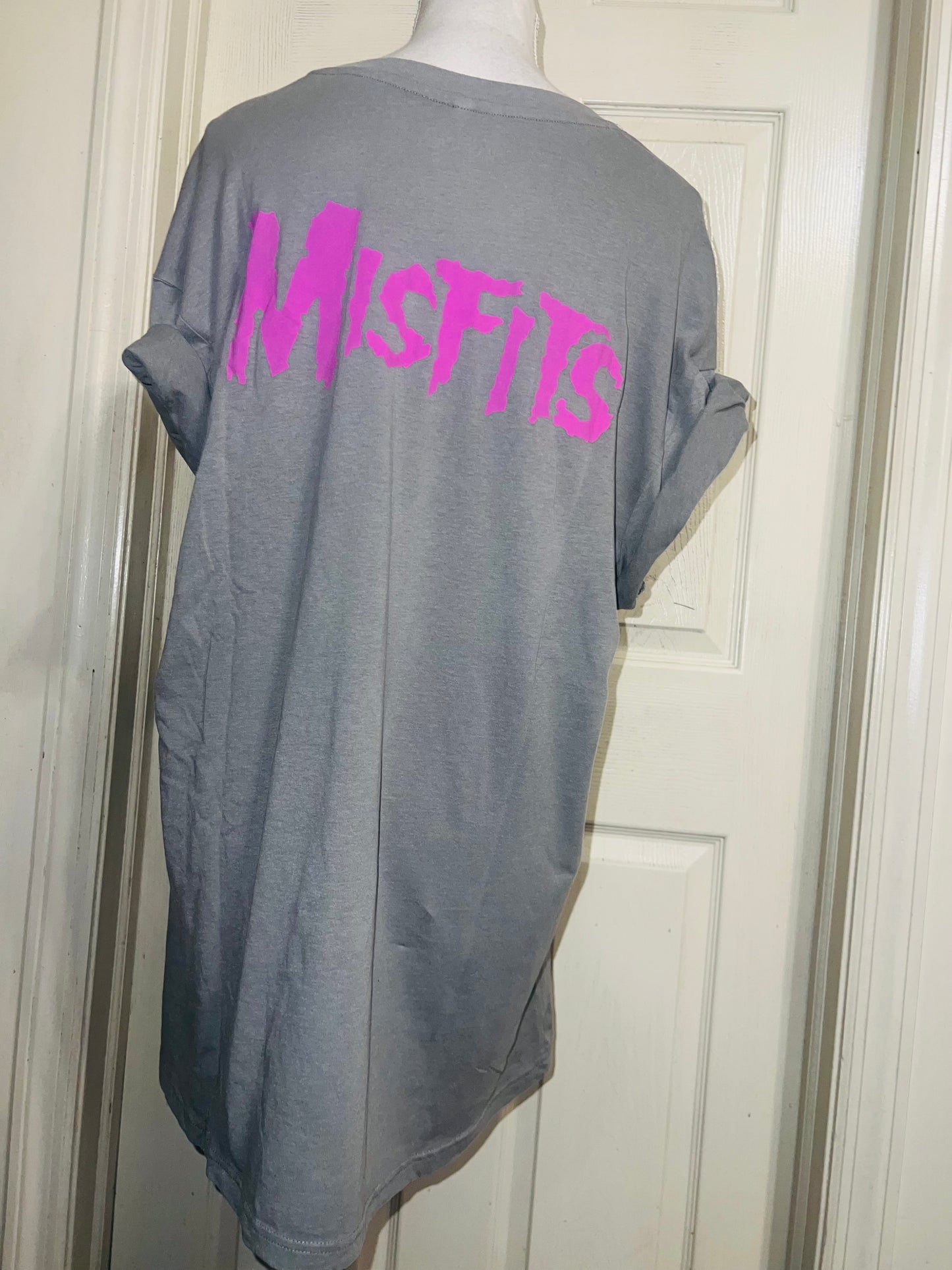Misfits Double Sided Oversized Distressed Tee