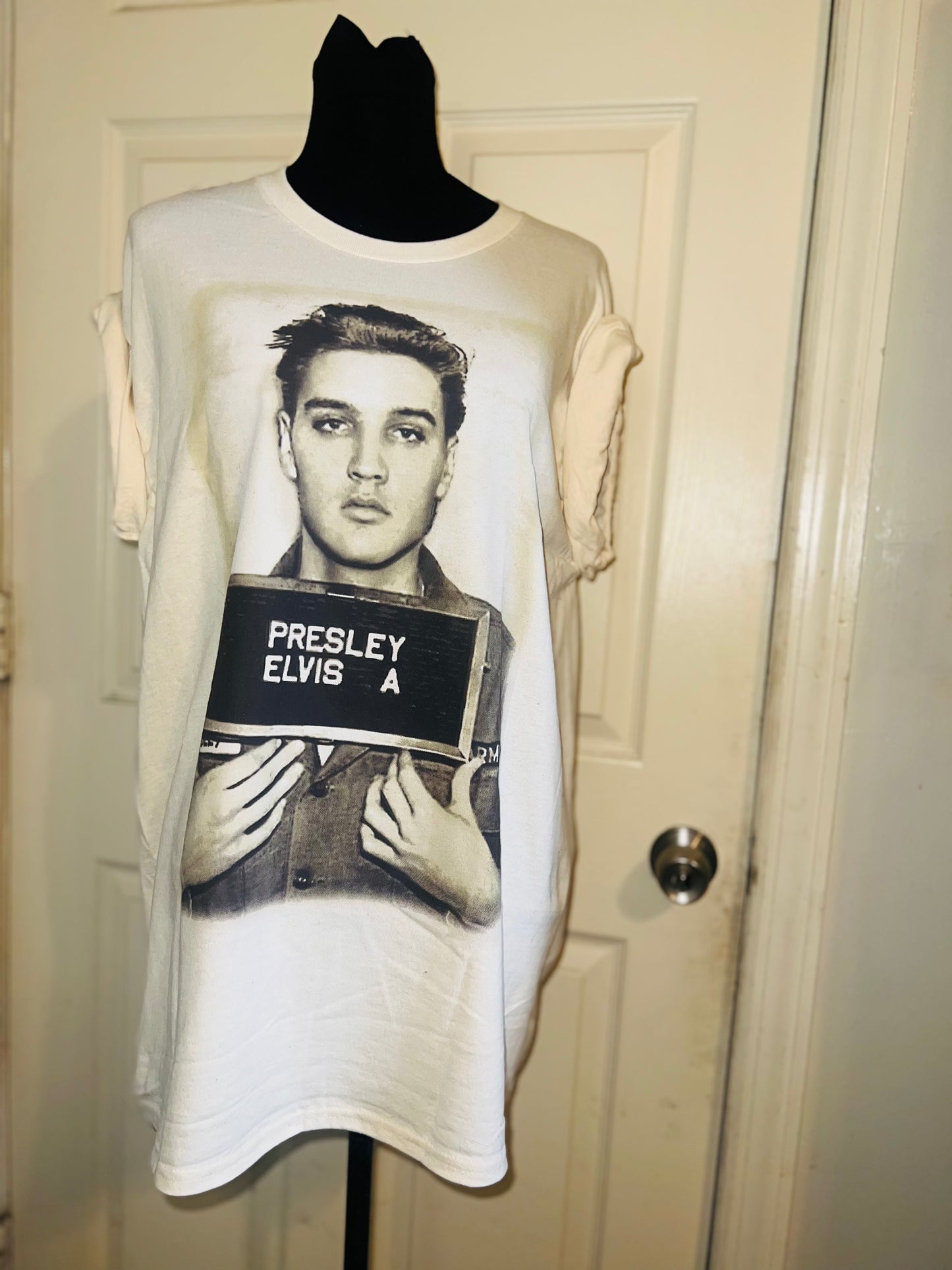 Elvis Oversized Distressed Tee