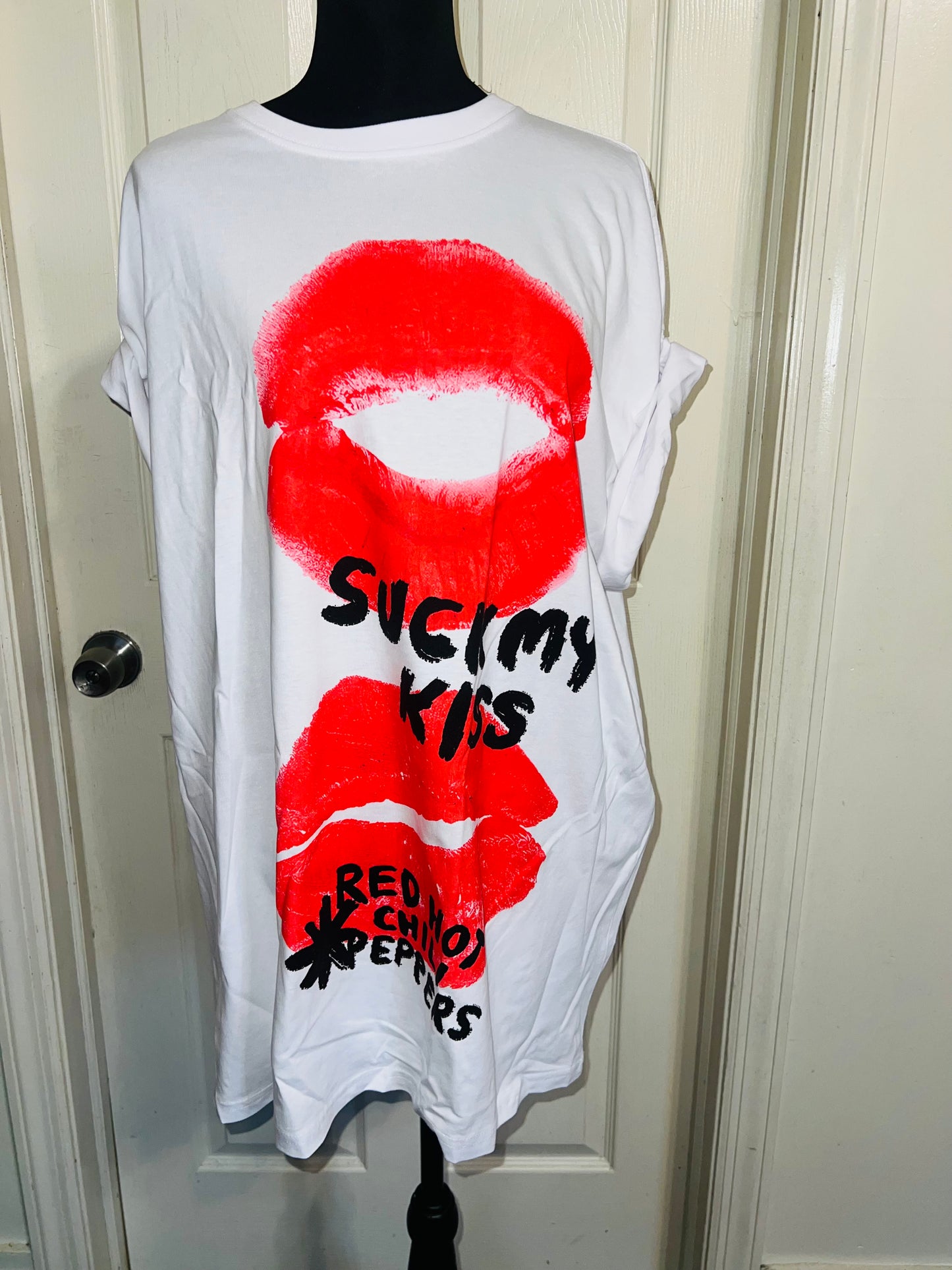 Red Hot Chili Peppers Oversized Distressed Tee