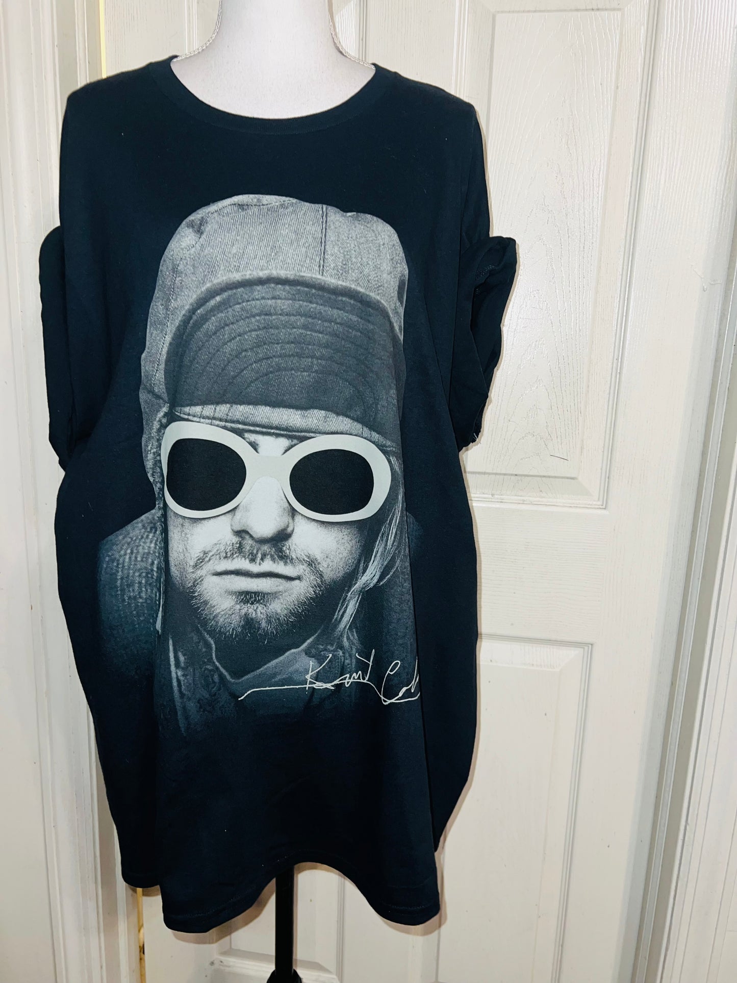 Kurt Cobain Oversized Distressed Tee