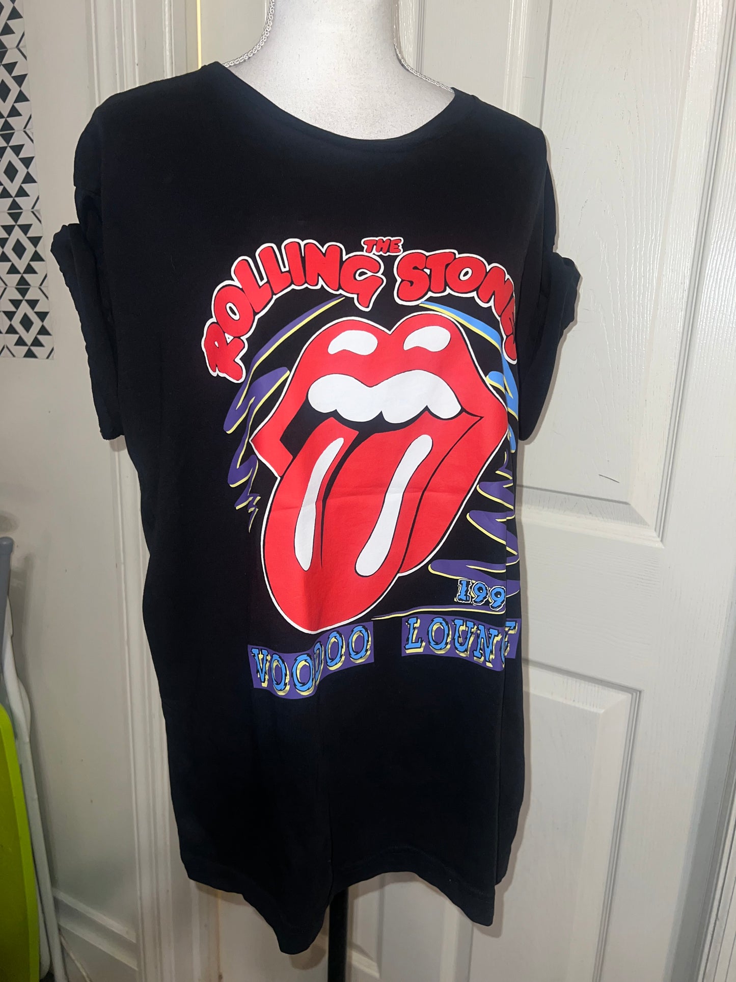 The Rolling Stones Double Sided Oversized Distressed Tee