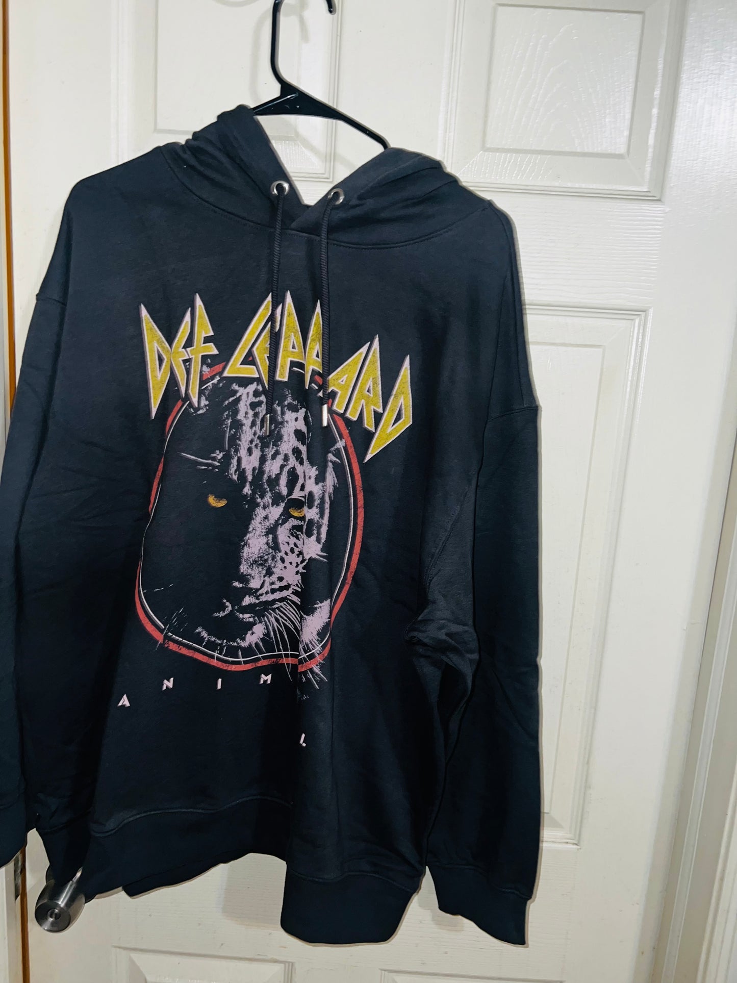 Def Leppard Oversized Hooded Sweatshirt