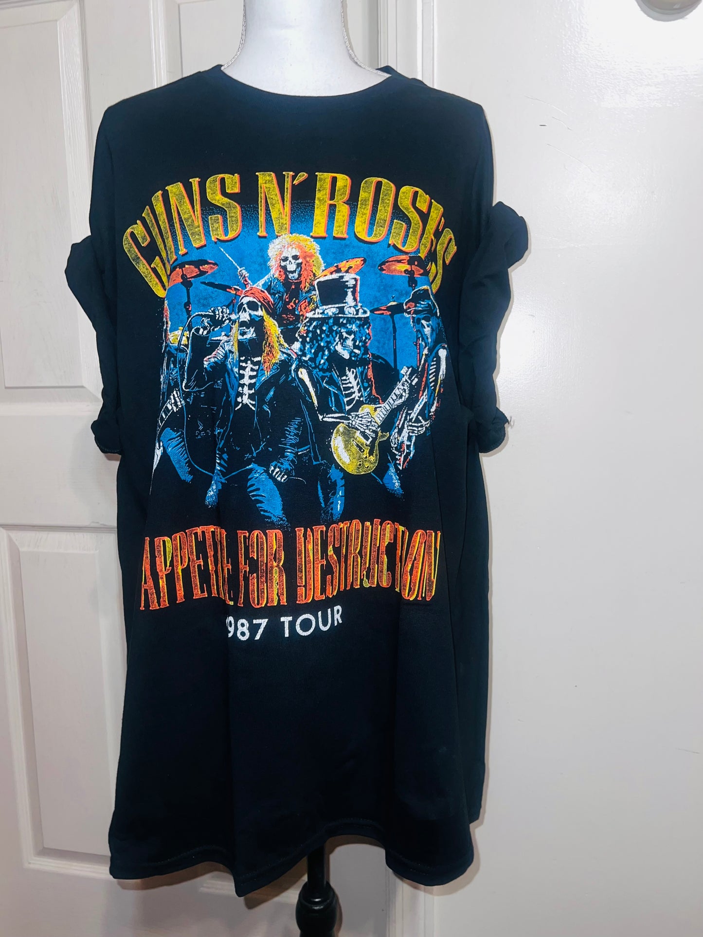 Guns N’ Roses Double Sided Oversized Distressed Tee