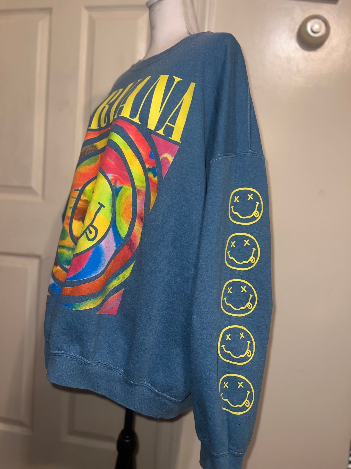 Nirvana Oversized Distressed Sweatshirt (Multi-Color Options)