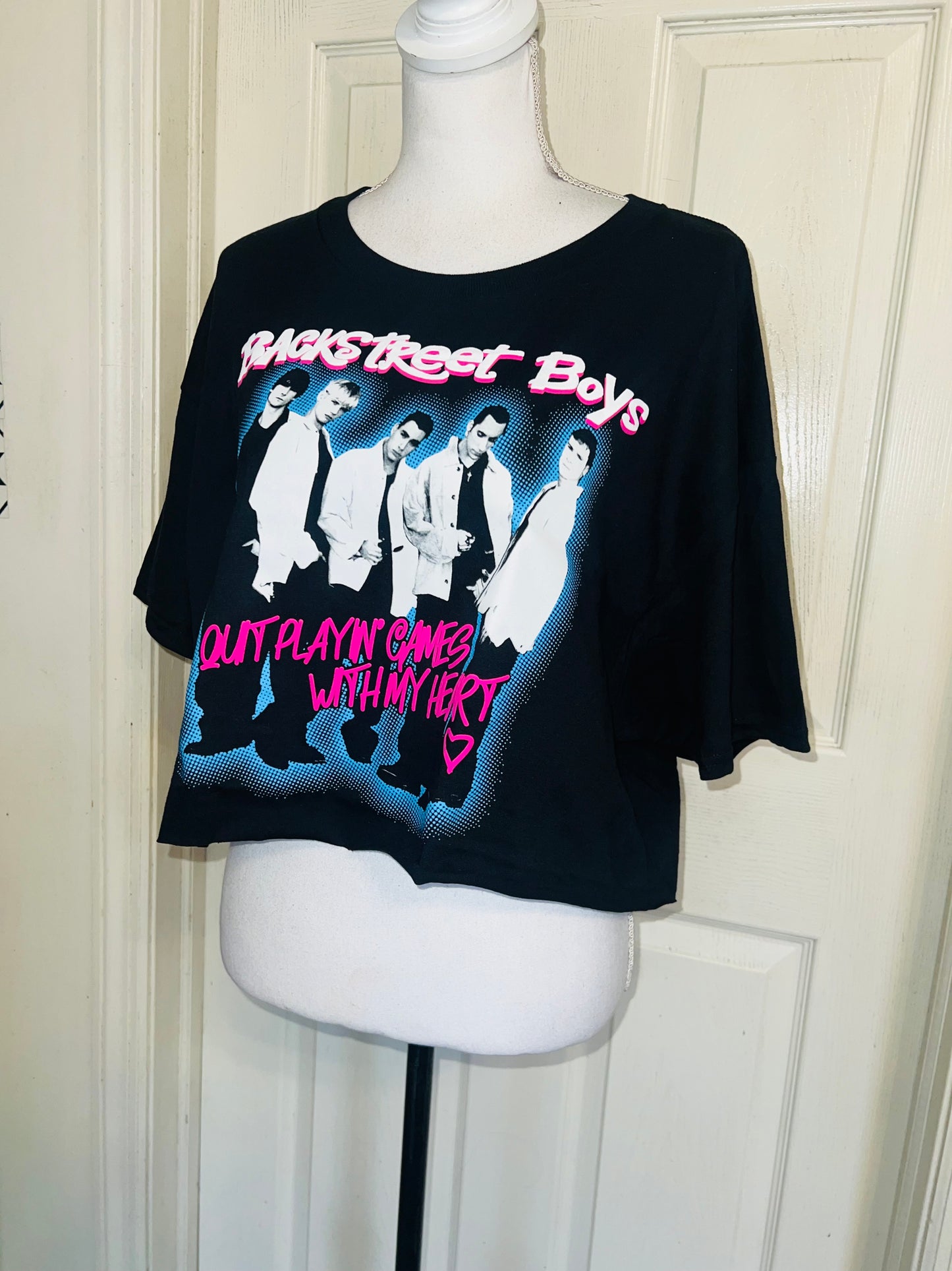 Backstreet Boys Oversized Distressed Tee