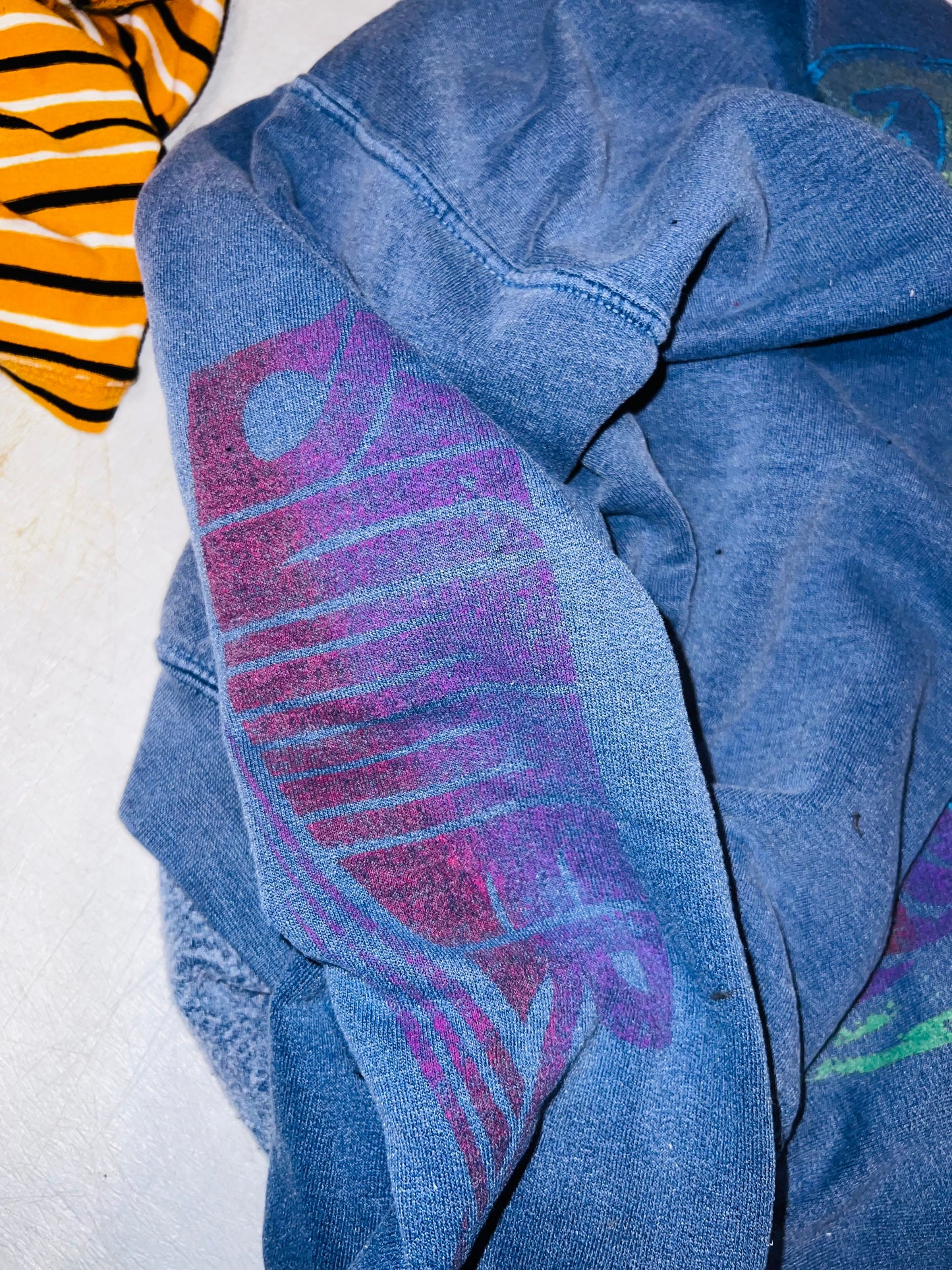 Jefferson Airplane Oversized Distressed Sweatshirt