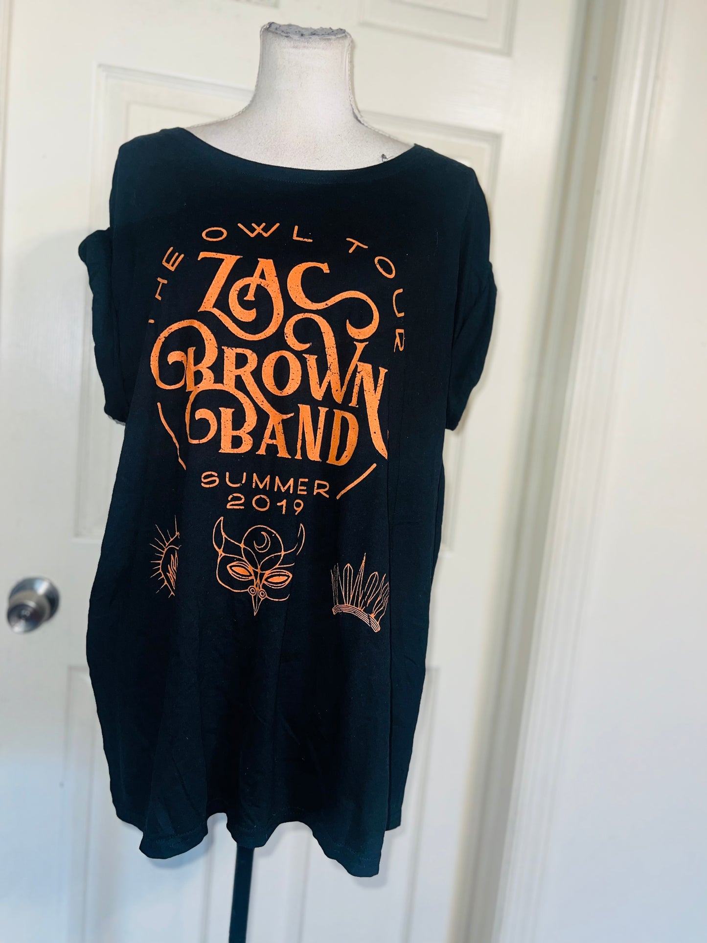 Zac Brown Band Double Sides Oversized Distressed Tee