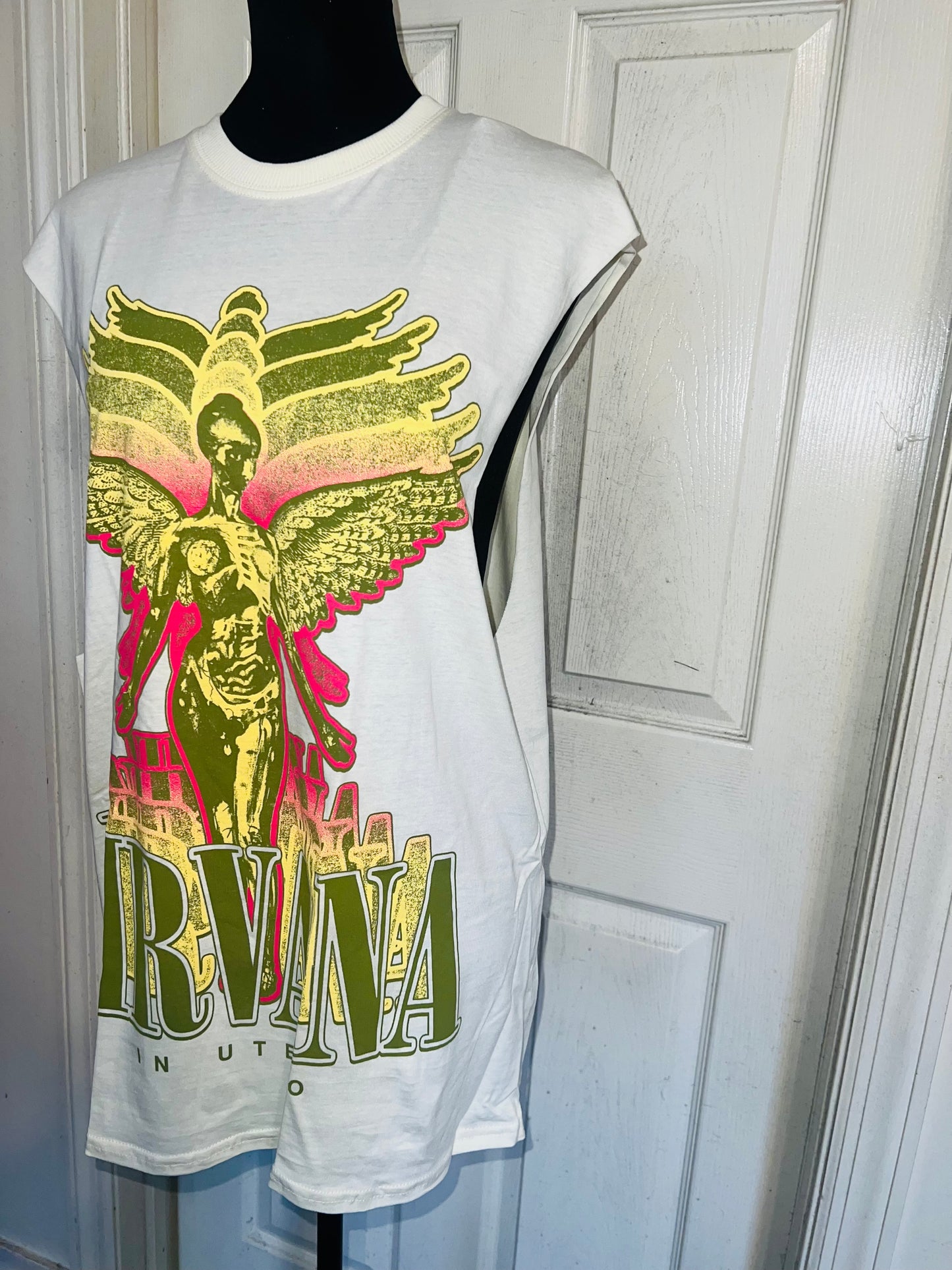 Nirvana Oversized Distressed Tank