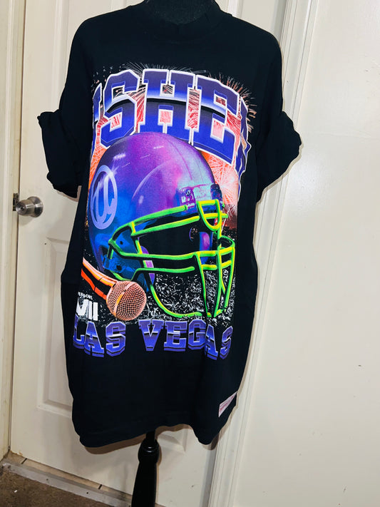 Usher Super Bowl Oversized Distressed Tee