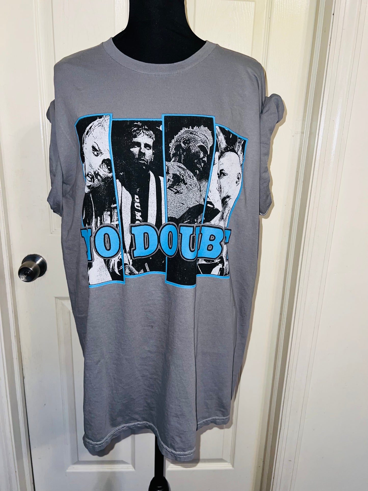 No Doubt Oversized Distressed Tee
