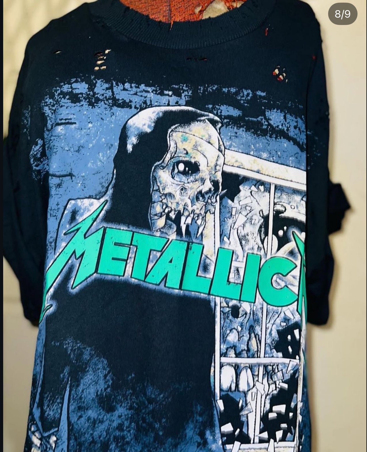 Metallica Oversized Distressed Tee