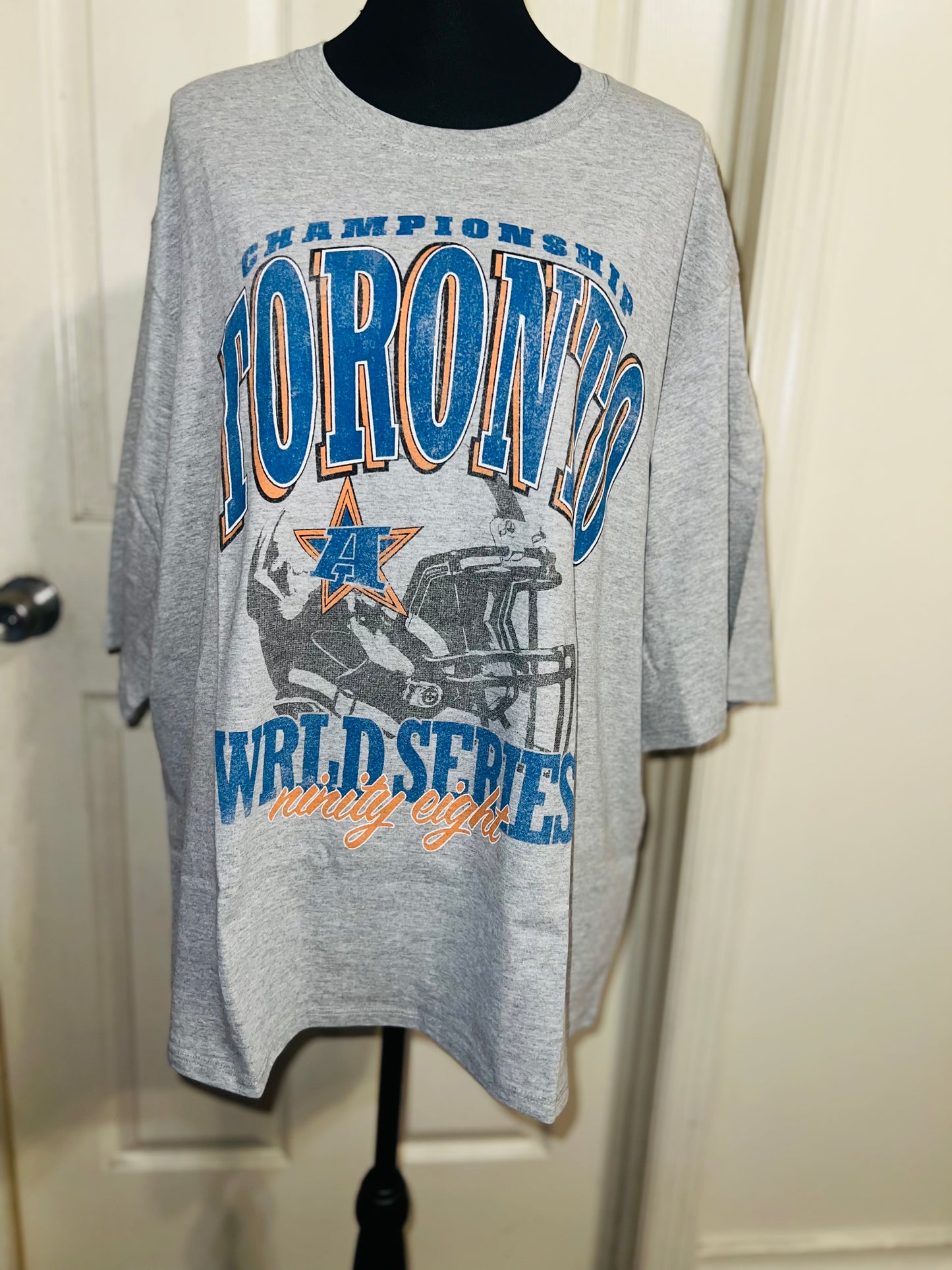 Toronto Sports Graphic Oversized Distressed Tee
