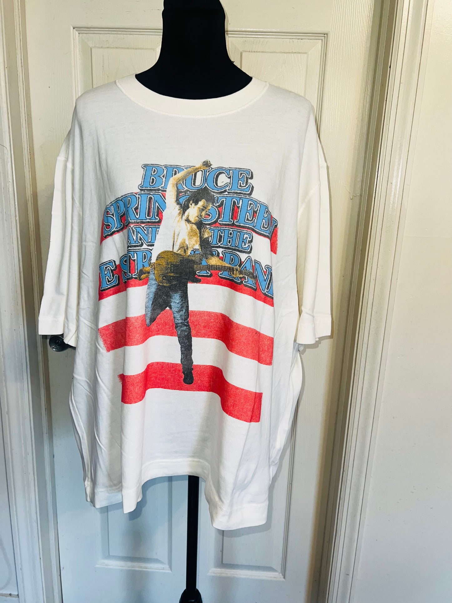 Bruce Springsteen and the Street Band Double Sided Oversized Distressed Tee