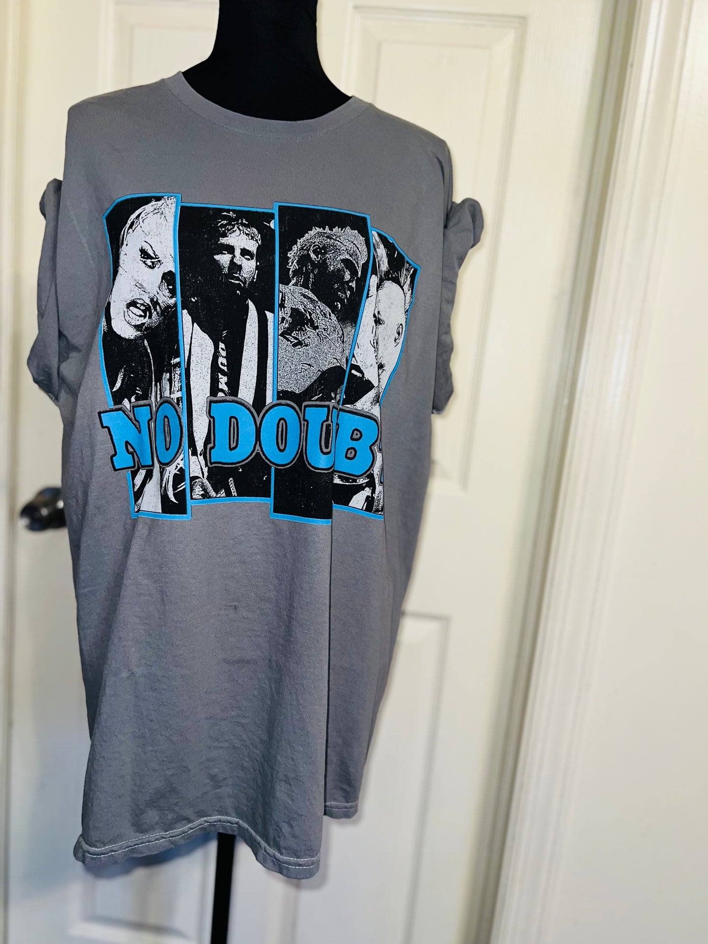 No Doubt Oversized Distressed Tee
