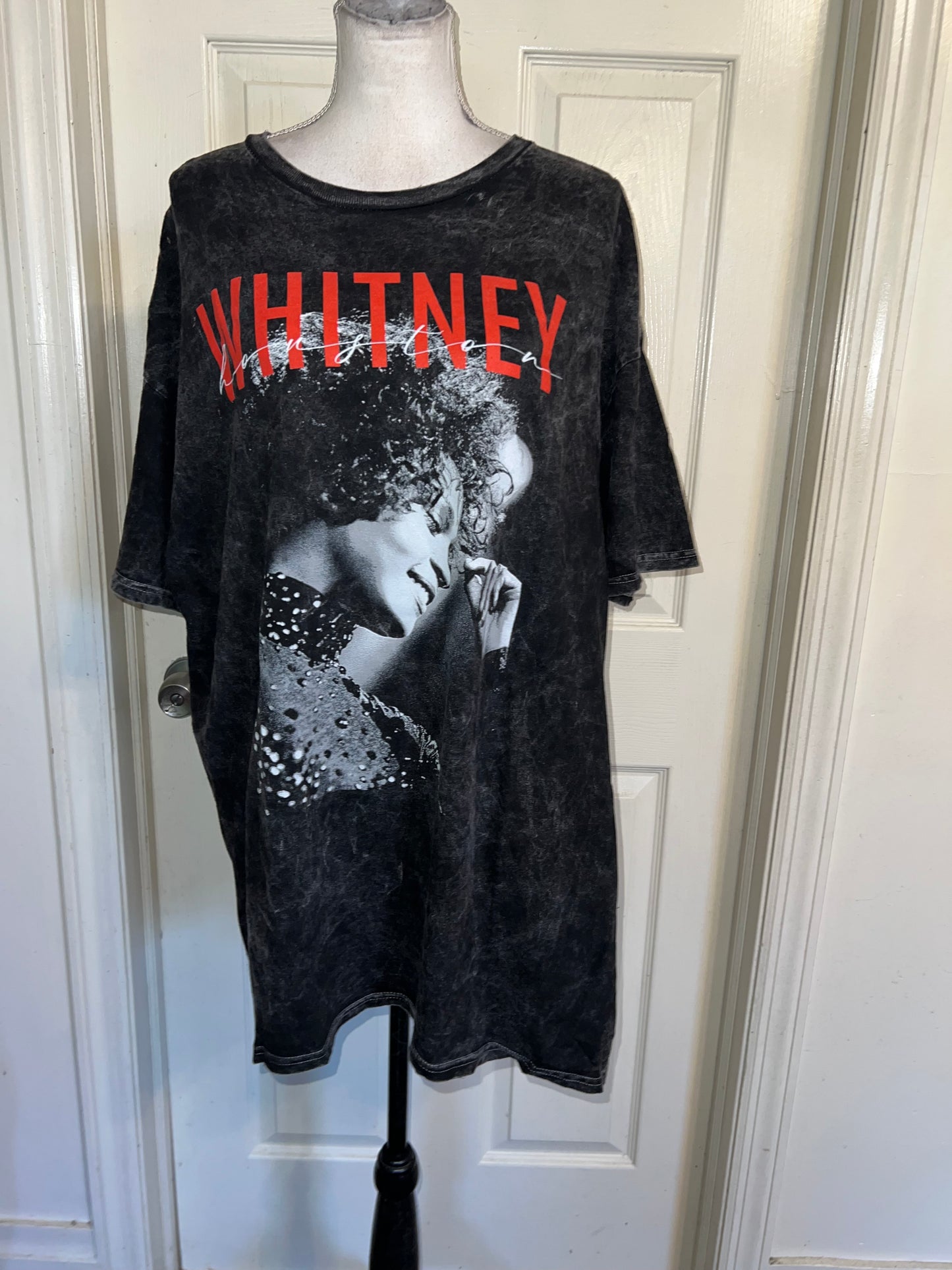 Whitney Houston Oversized Distressed Tee