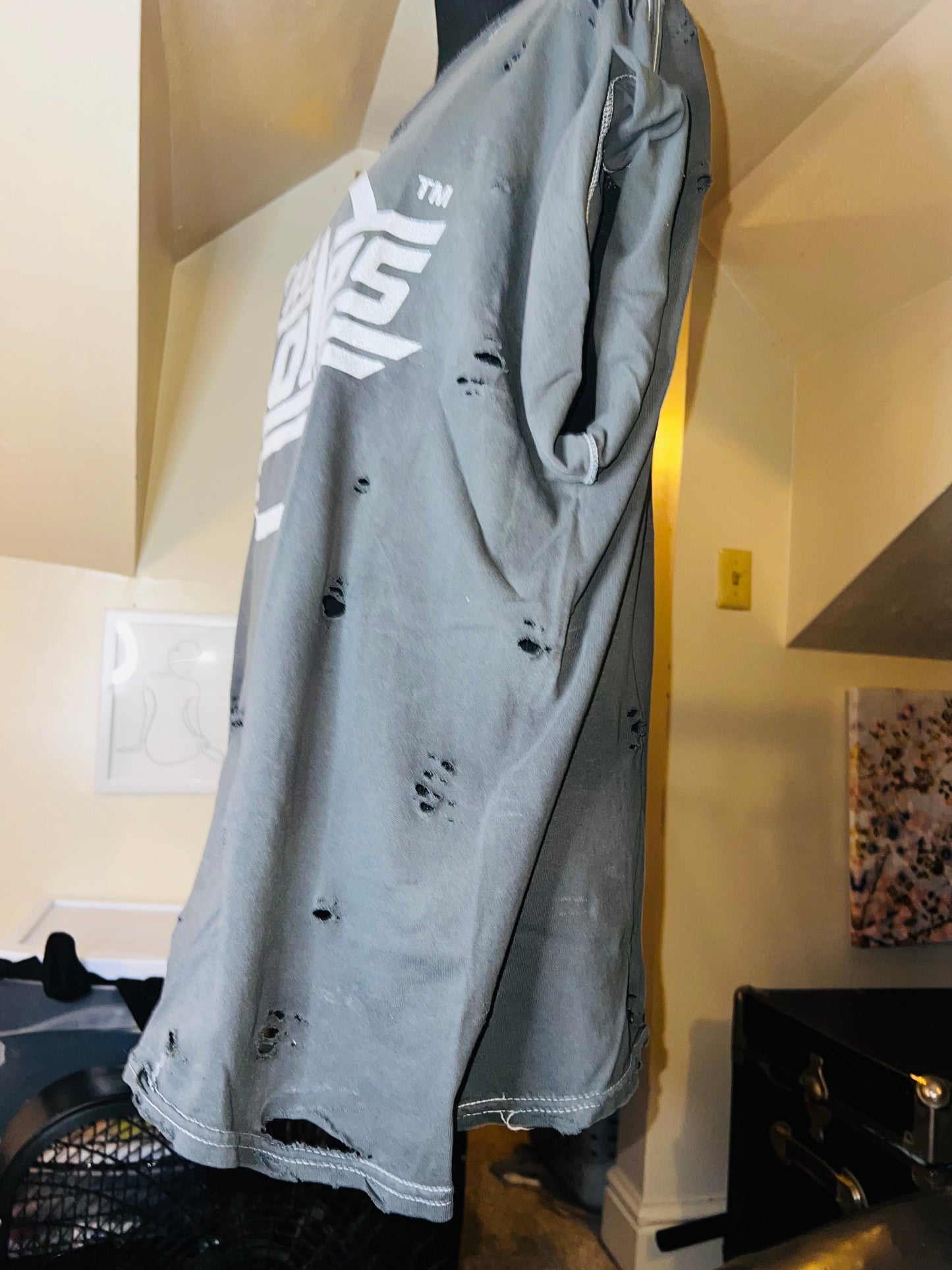 The Strokes Oversized Distressed Tee