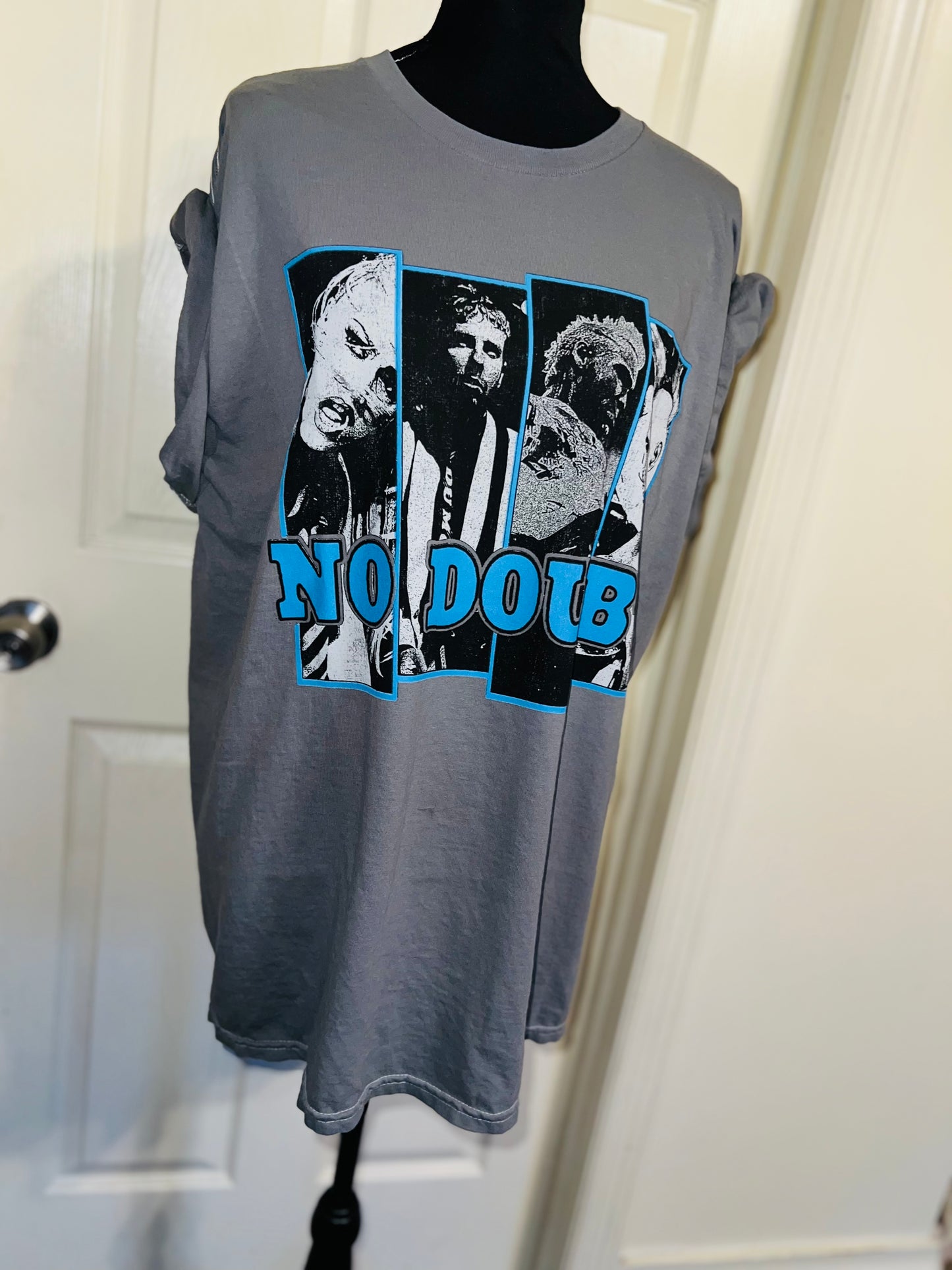 No Doubt Oversized Distressed Tee