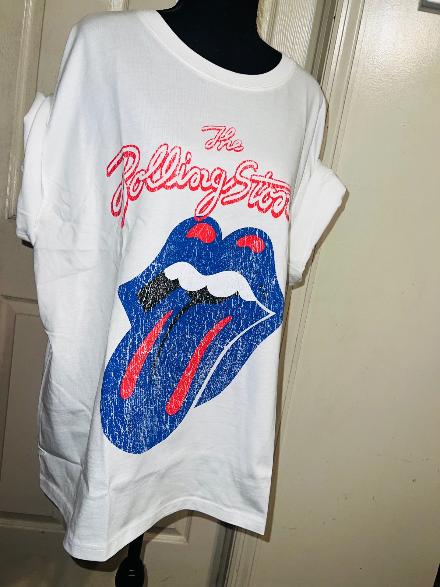 The Rolling Stones Oversized Distressed Tee