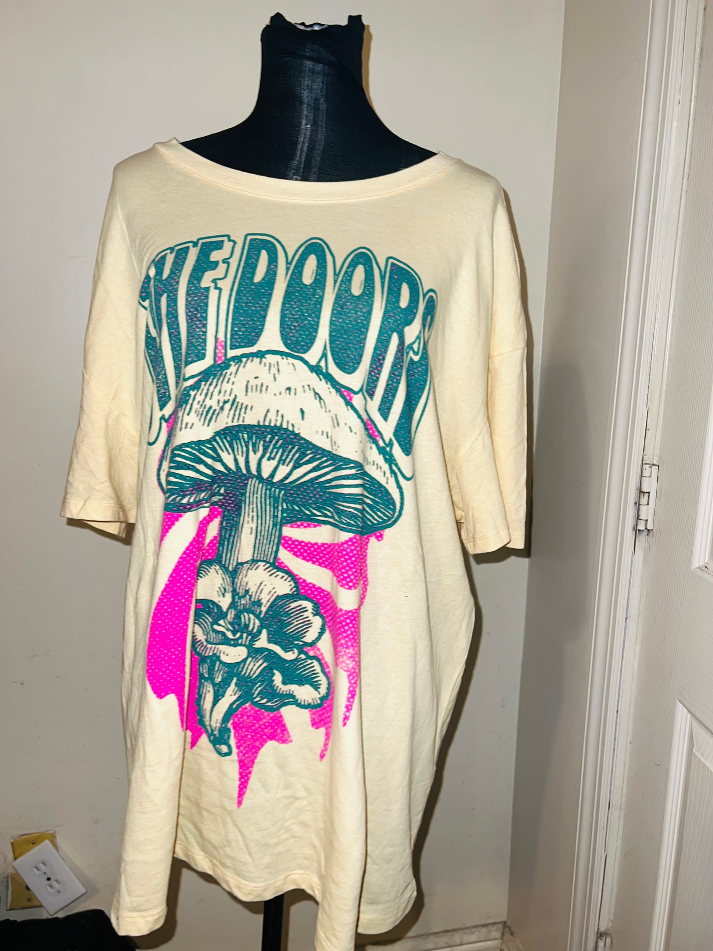 The Doors Double Sided Oversized Distressed Tee