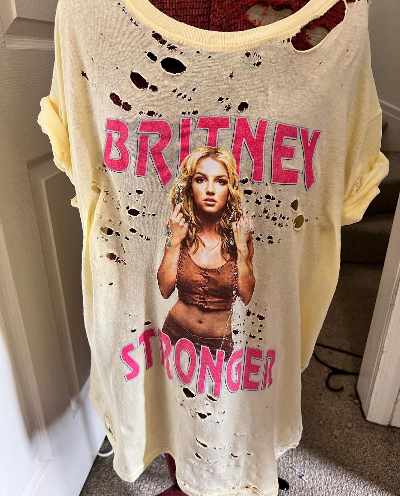 Britney Spears Stronger Distressed Tee