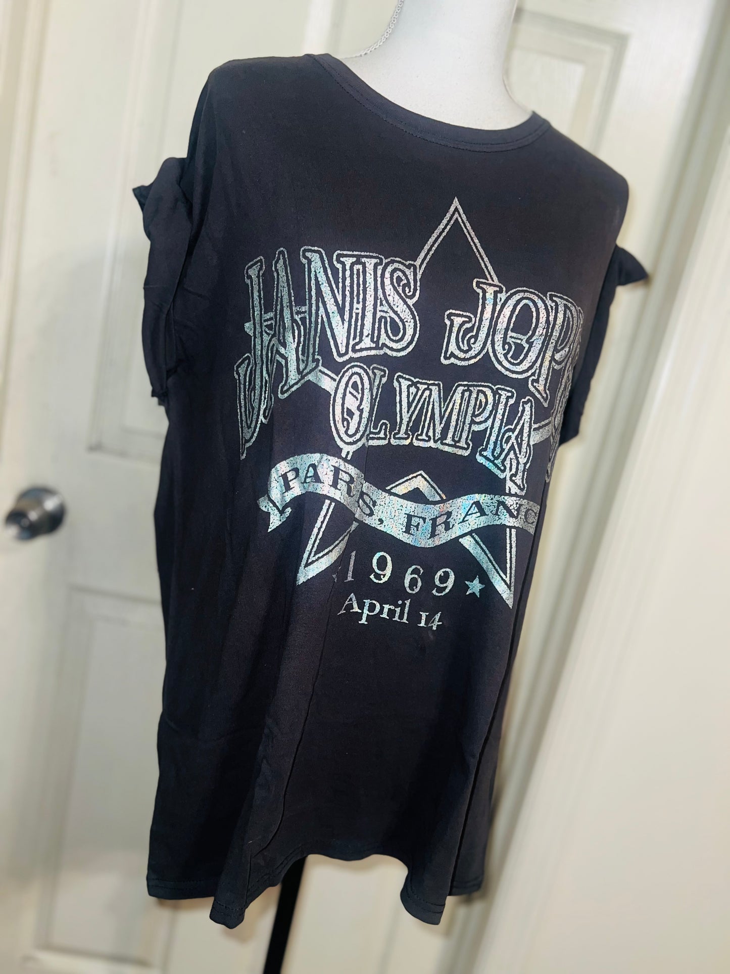 Janis Joplin Oversized Distressed Tee