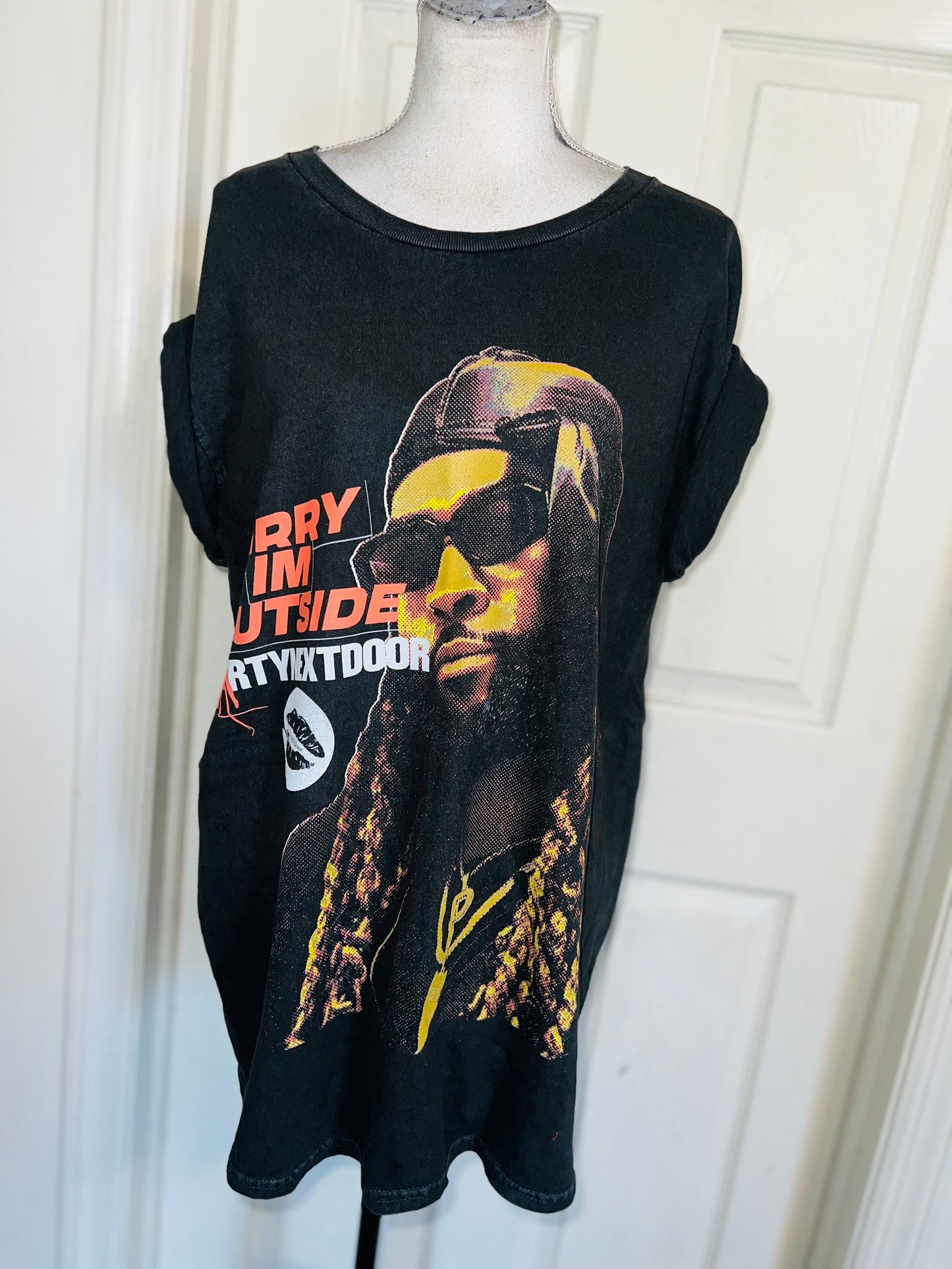 PartyNextDoor Oversized Distressed Tee