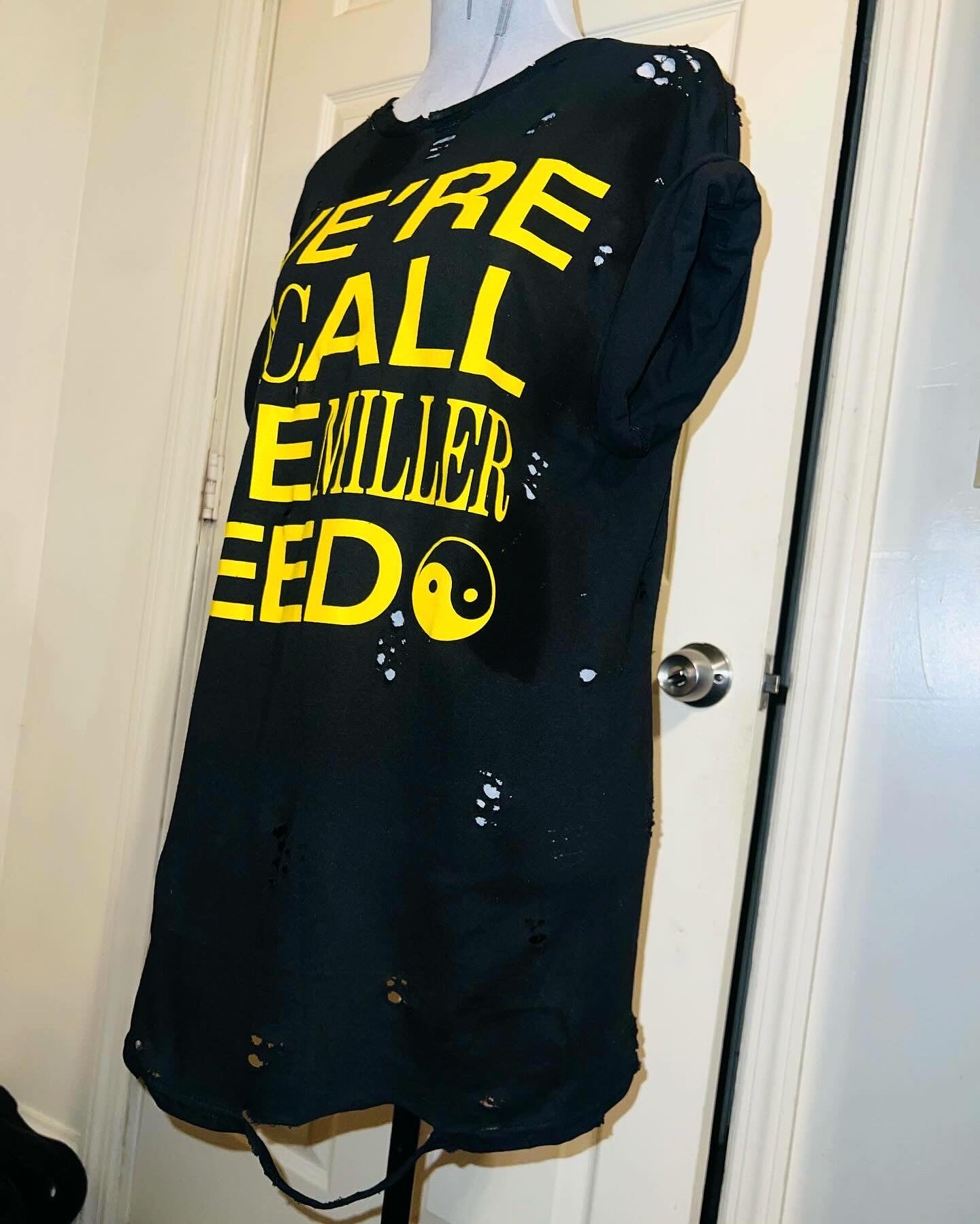 Mac Miller Oversized Distressed Tee