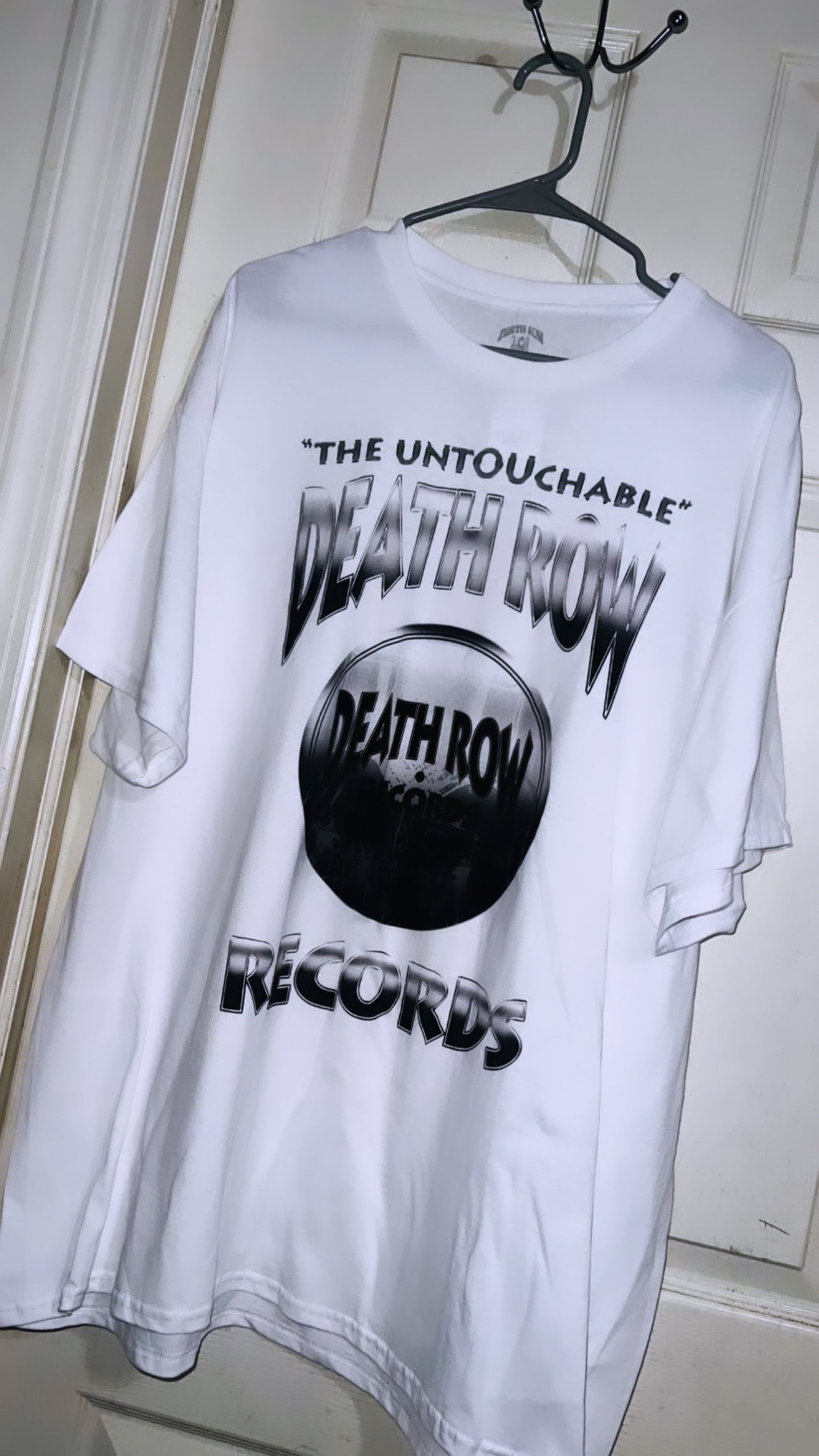 Death Row Records Oversized Distressed Tee