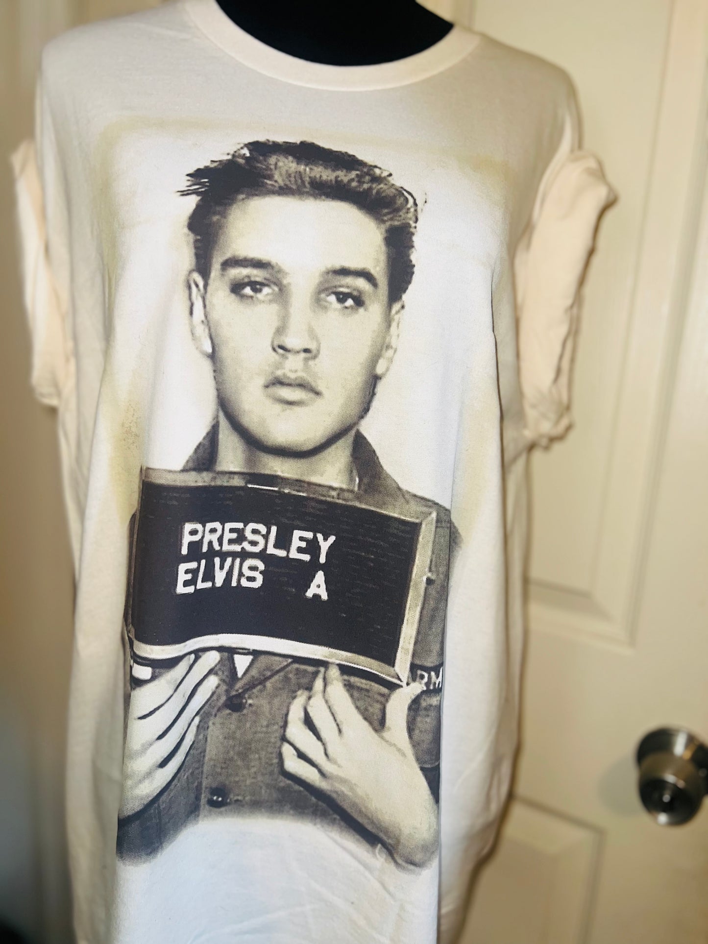 Elvis Oversized Distressed Tee