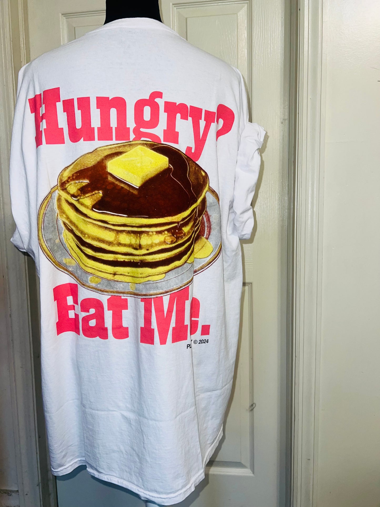 Playboy Pancake Double Sided Distressed Tee